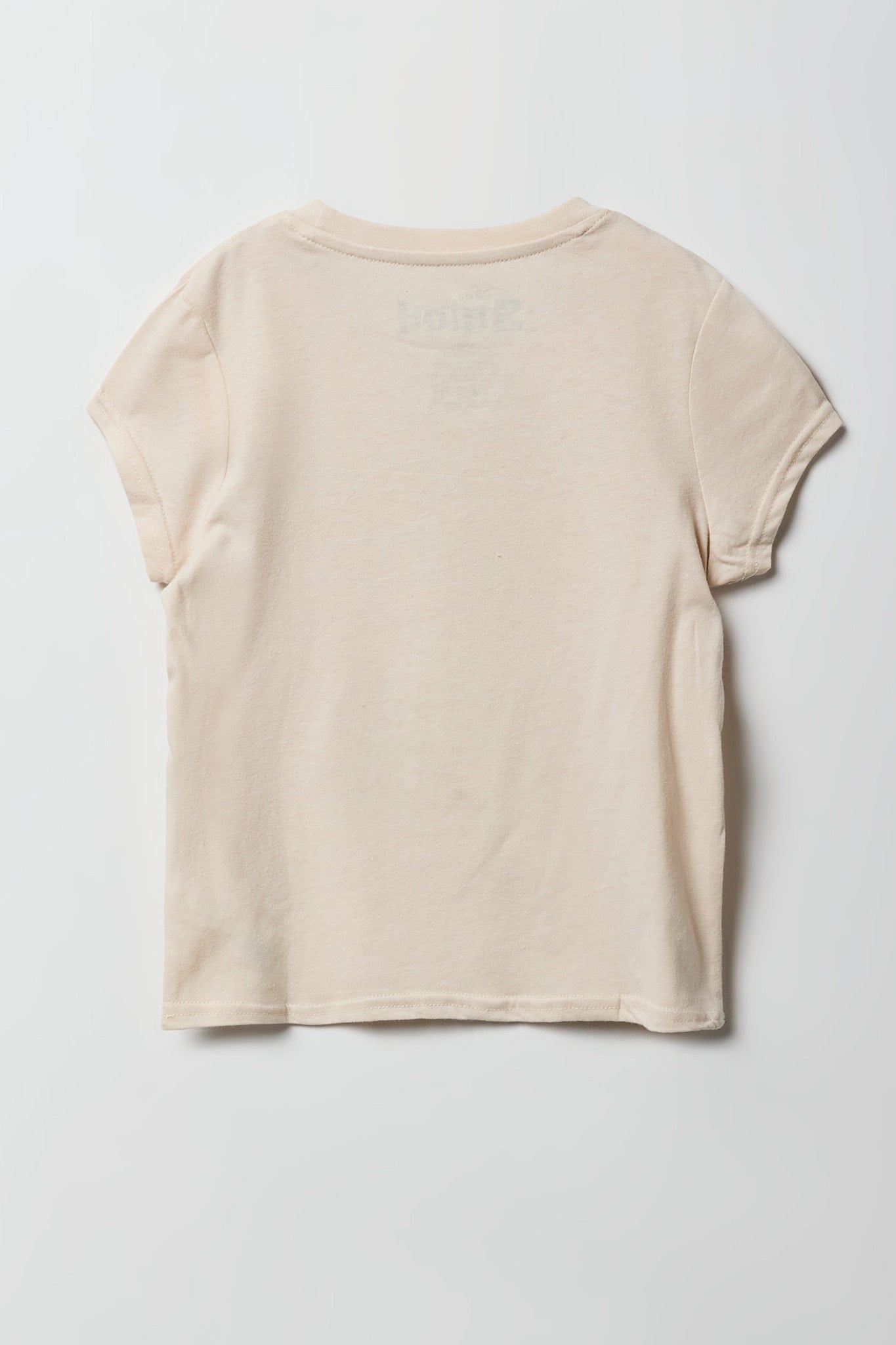 Girls Luxe Heavy Cotton Stitch Graphic T-Shirt