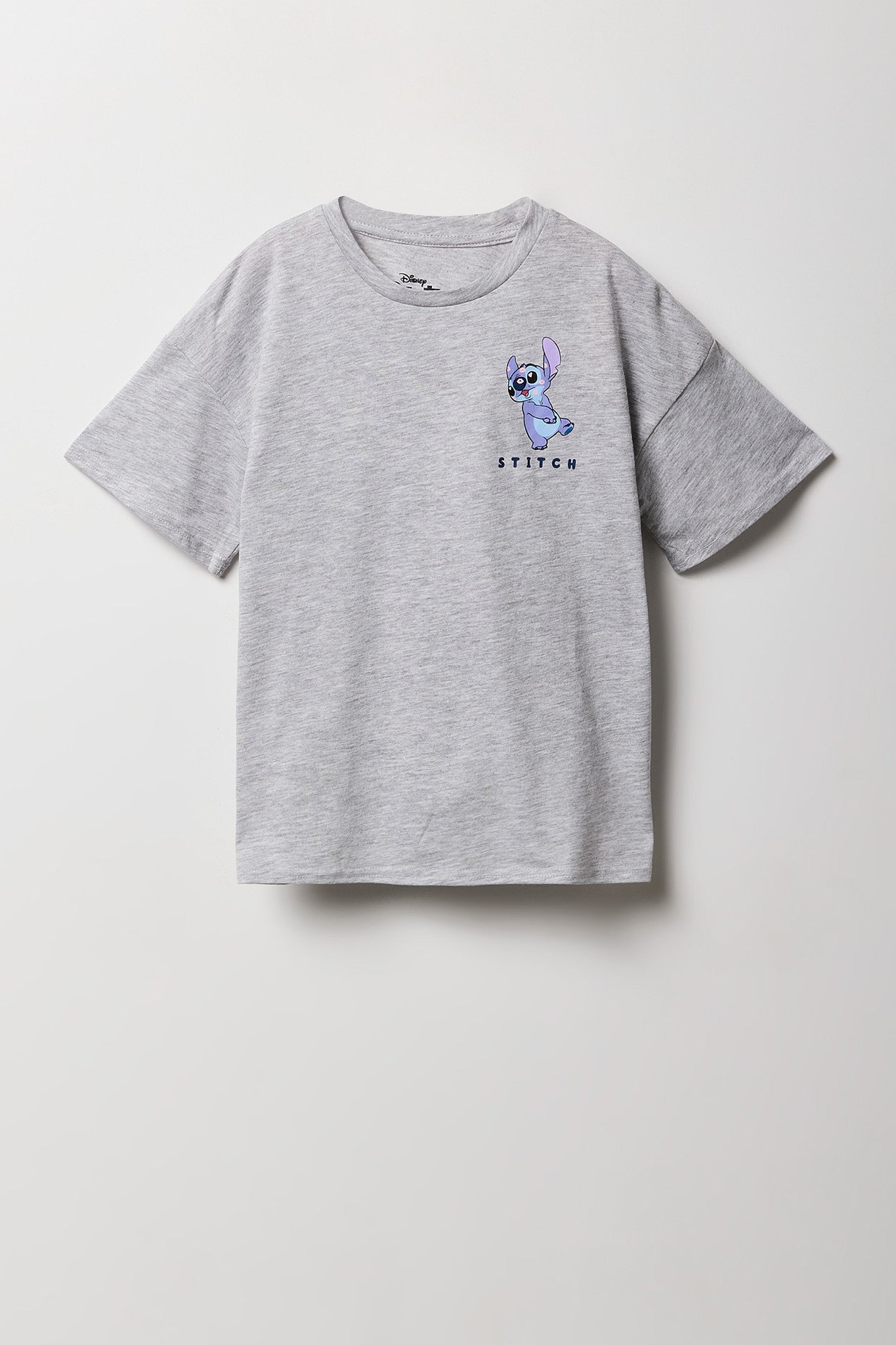 Girls Luxe Heavy Cotton Stitch Graphic Oversized T-Shirt