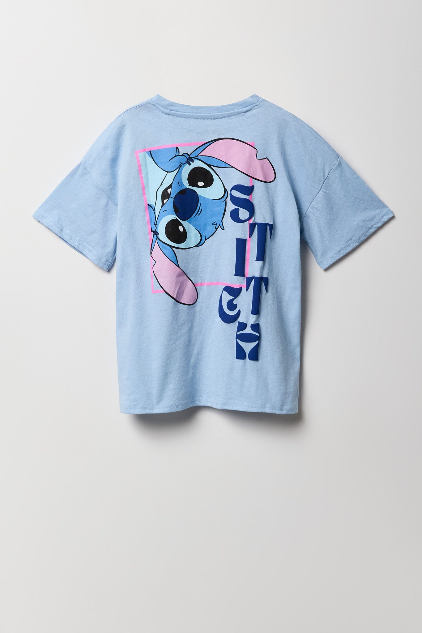 Girls Luxe Heavy Cotton Stitch Puff Print Oversized T-Shirt