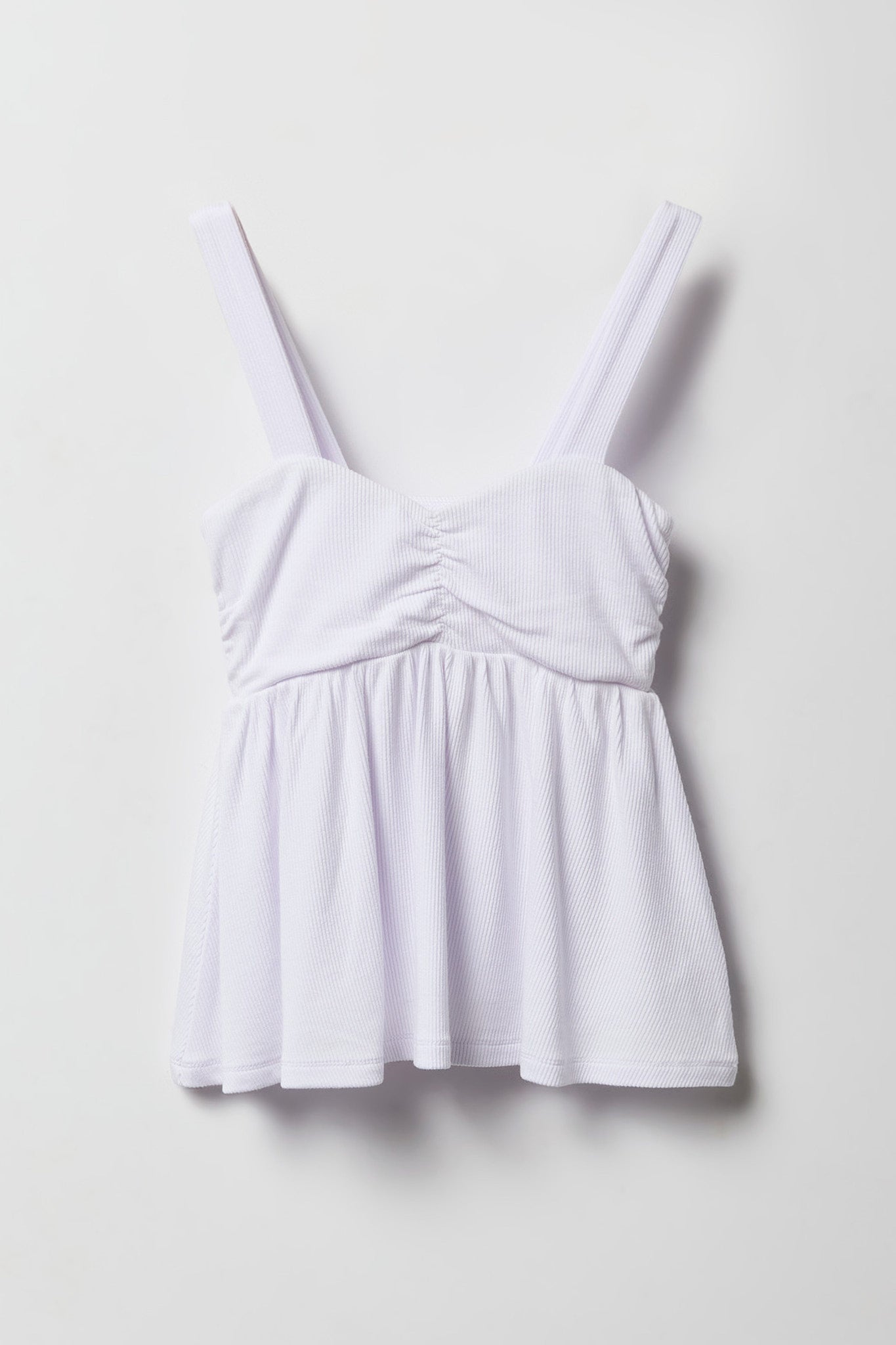 Girls Ribbed Fit and Flare Tank