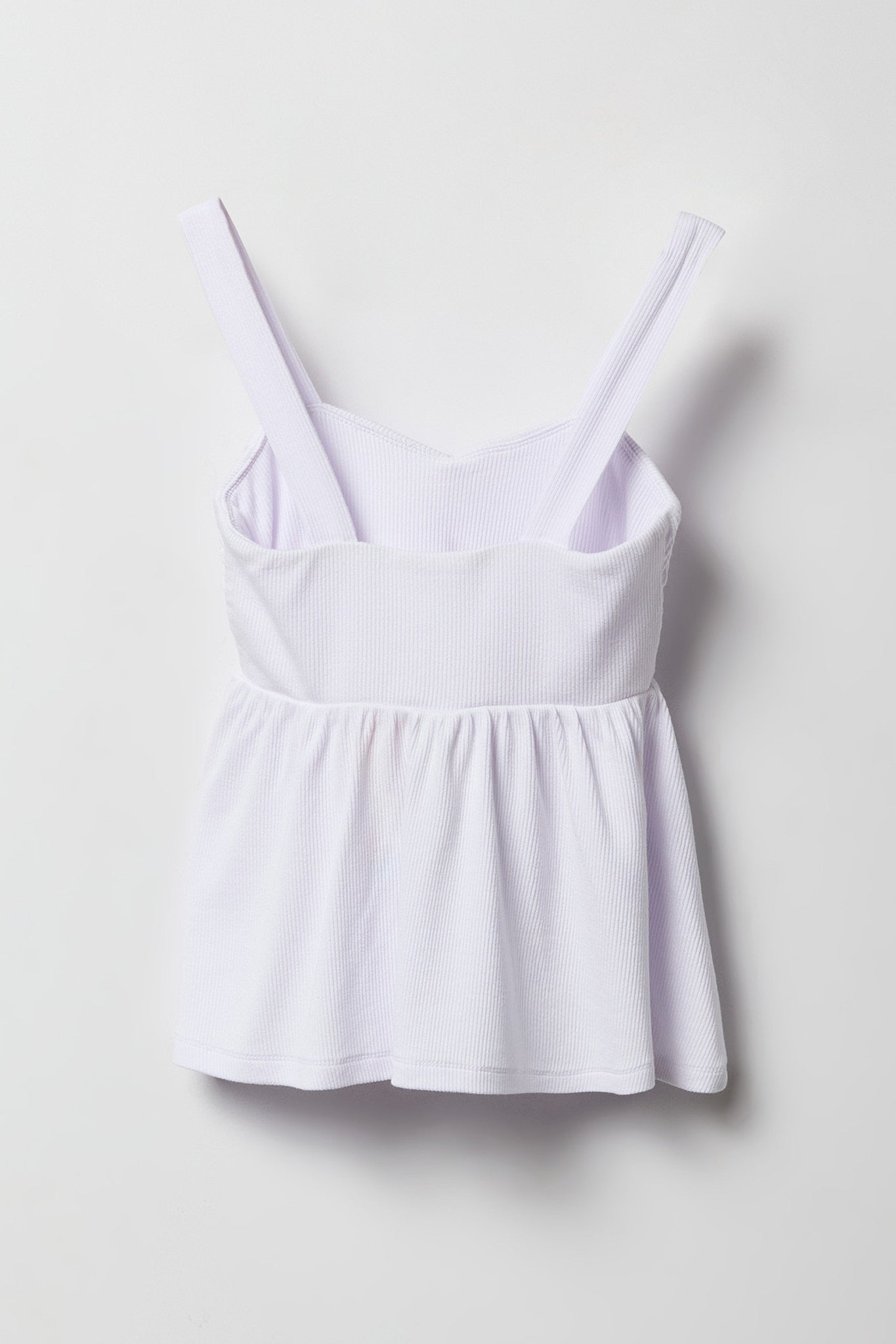 Girls Ribbed Fit and Flare Tank