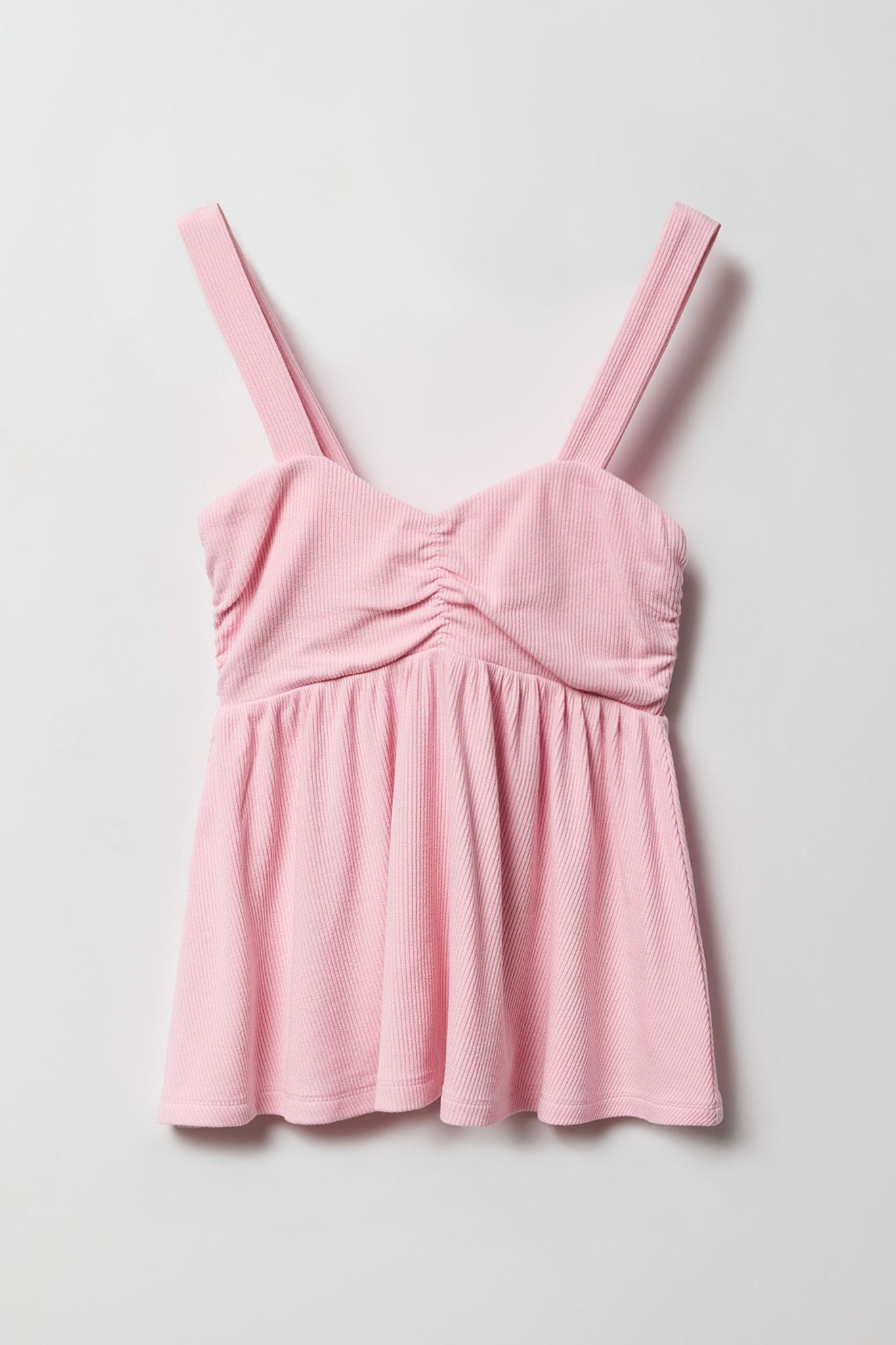 Girls Ribbed Fit and Flare Tank