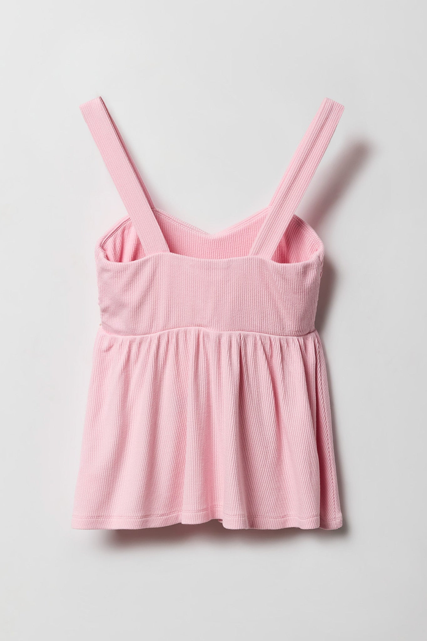 Girls Ribbed Fit and Flare Tank