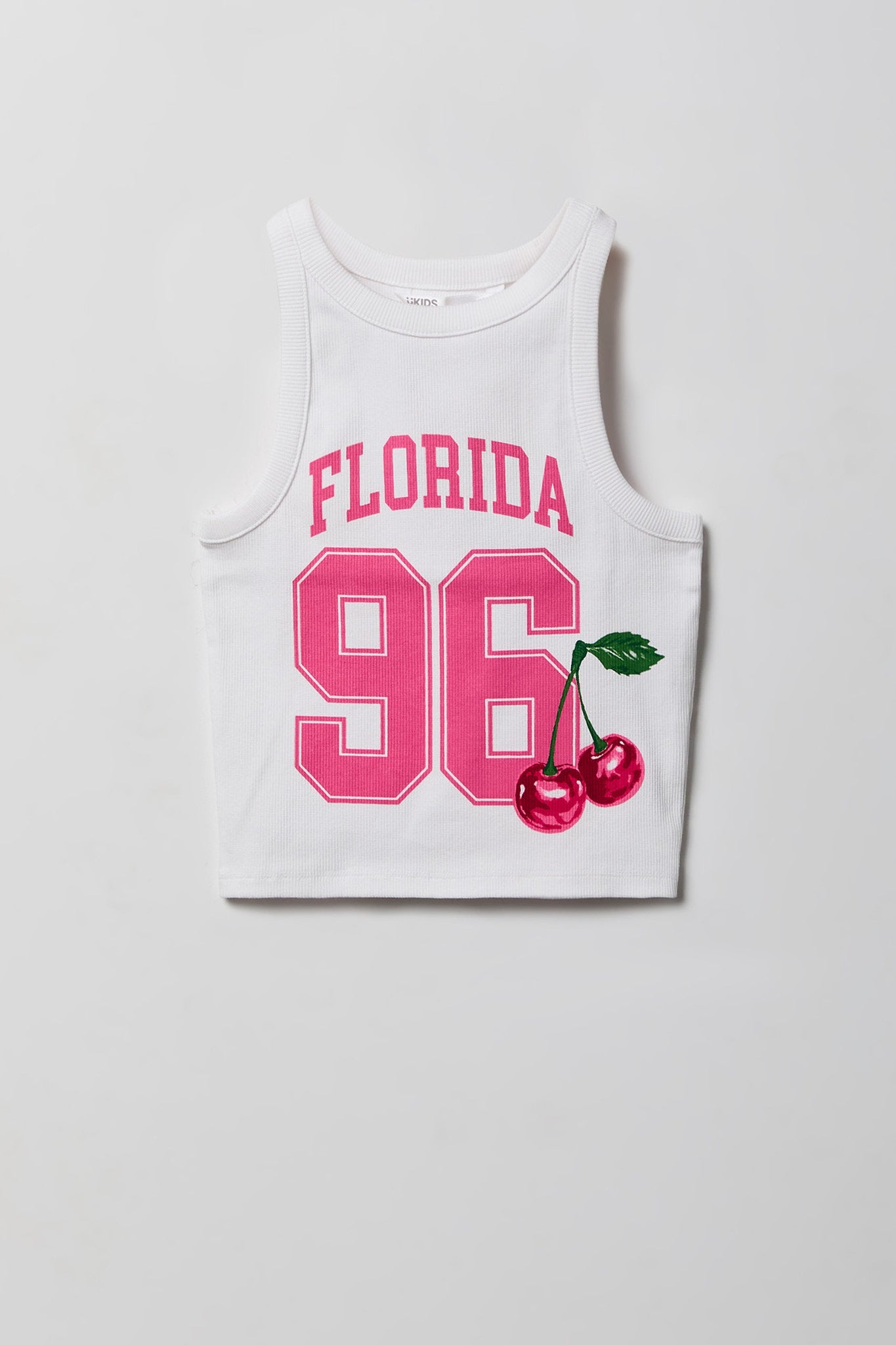 Girls Graphic Ribbed Tank