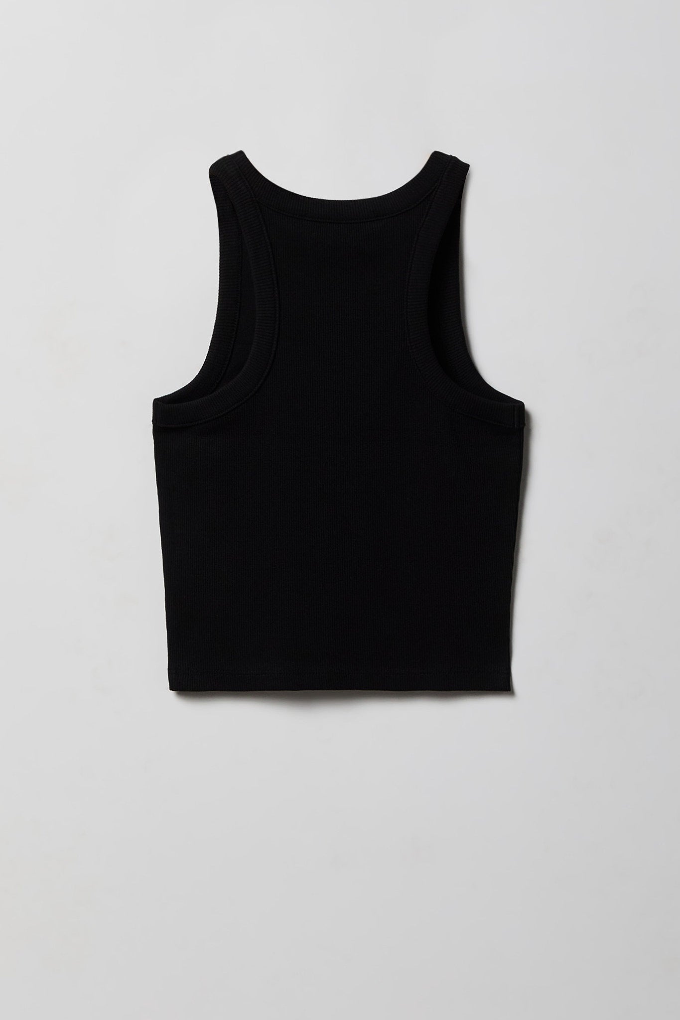 Girls Ribbed High Neck Tank