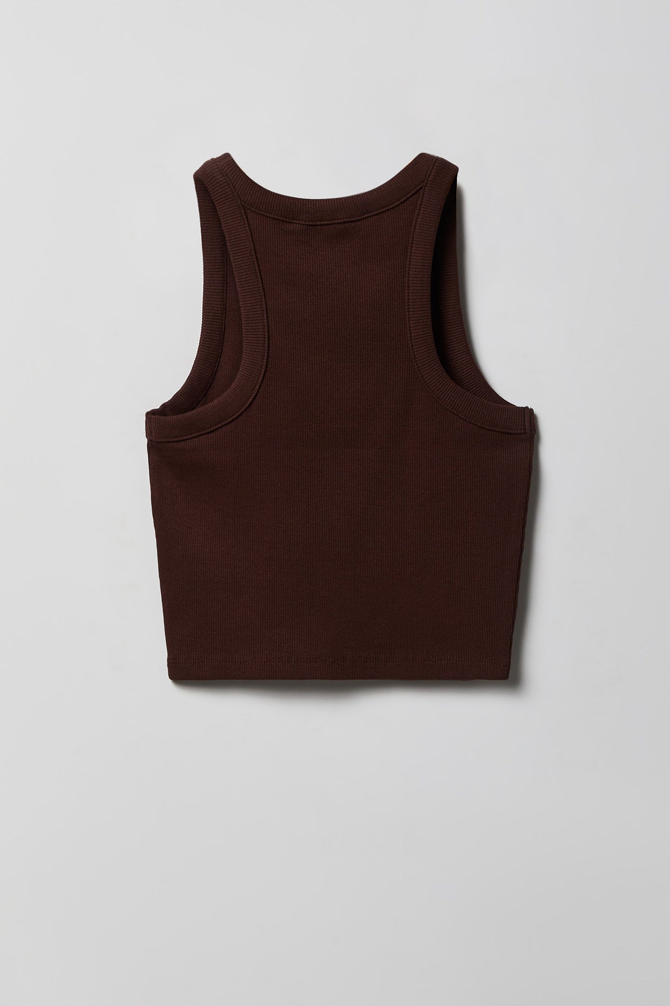Girls Ribbed High Neck Tank