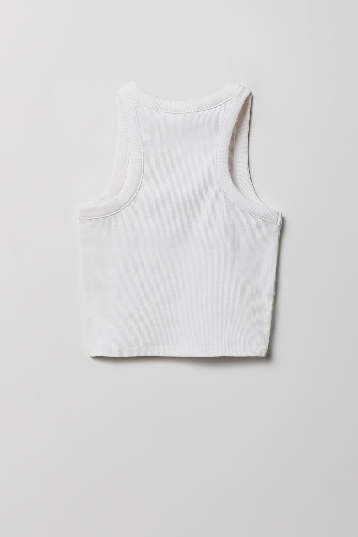 Girls Ribbed High Neck Tank