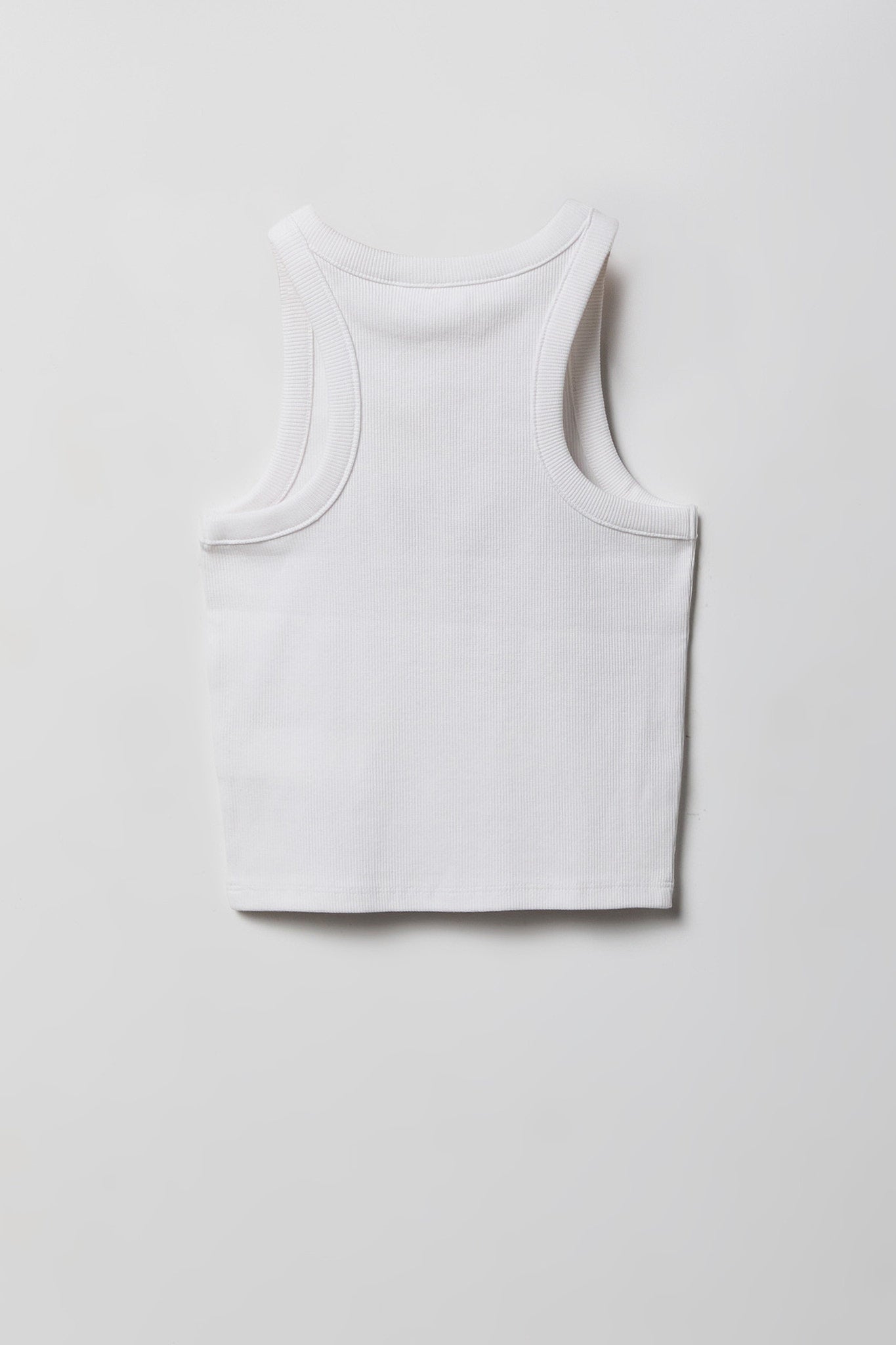 Girls Graphic Ribbed High Neck Tank