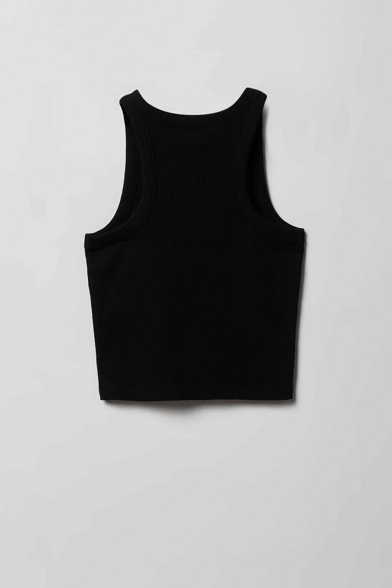 Girls Graphic Ribbed High Neck Tank