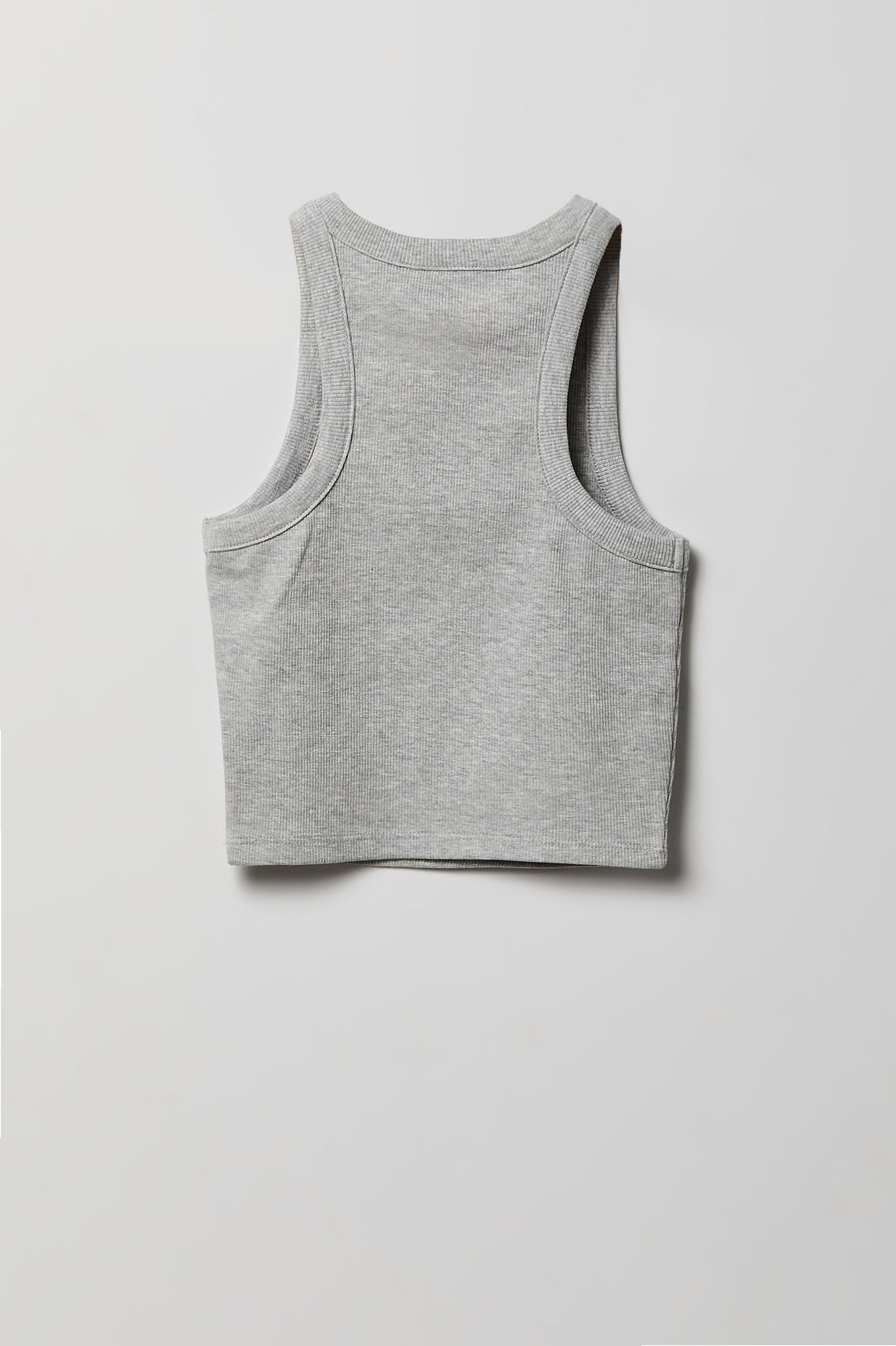 Girls Graphic Ribbed High Neck Tank