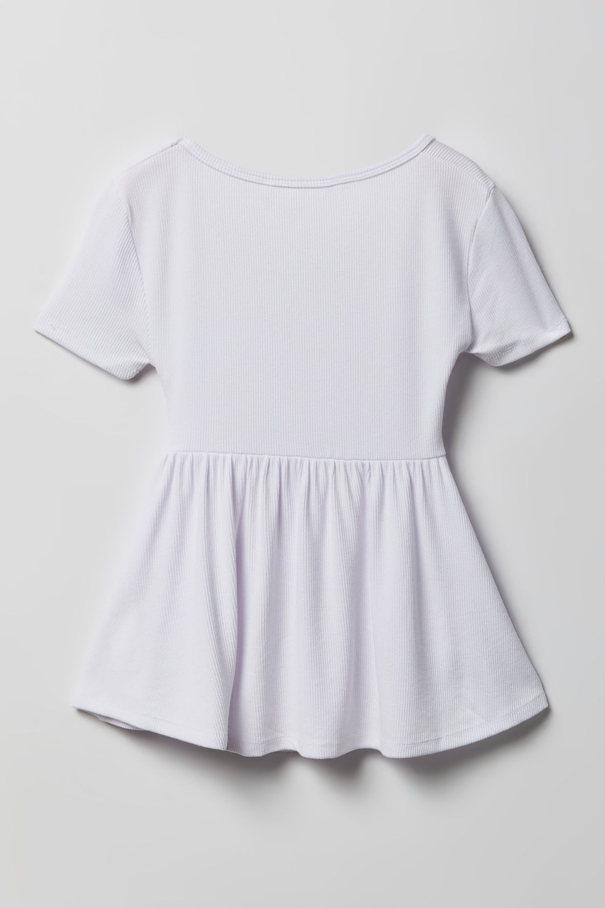 Girls Ribbed Front Cinched Top