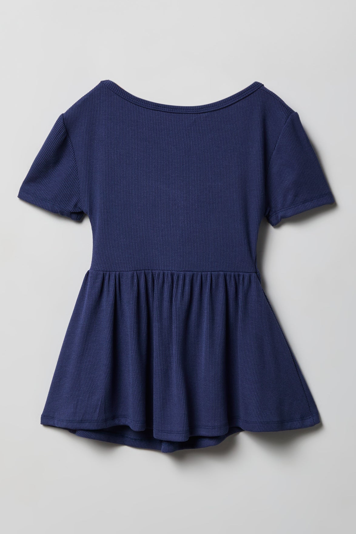 Girls Ribbed Front Cinched Top