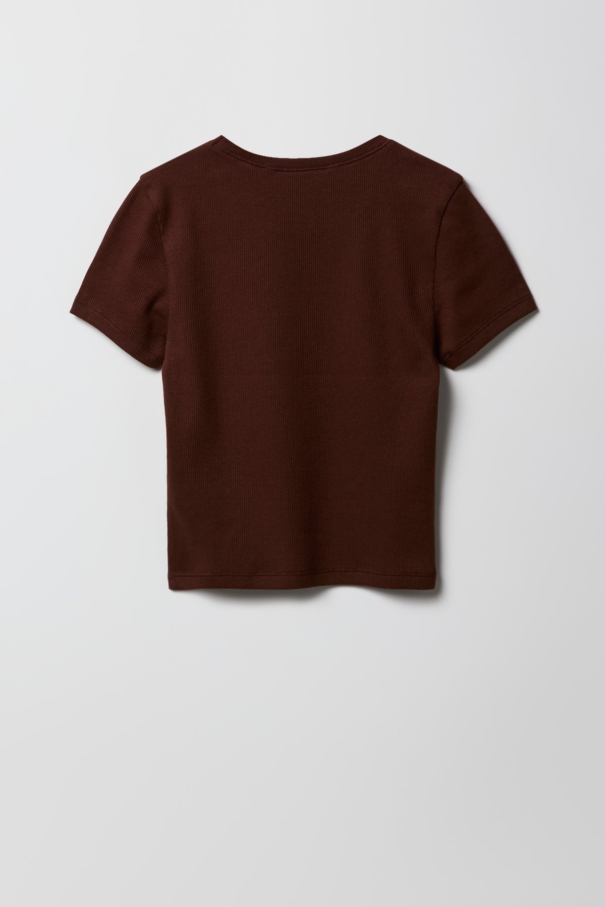 Girls Ribbed Embroidered T-Shirt