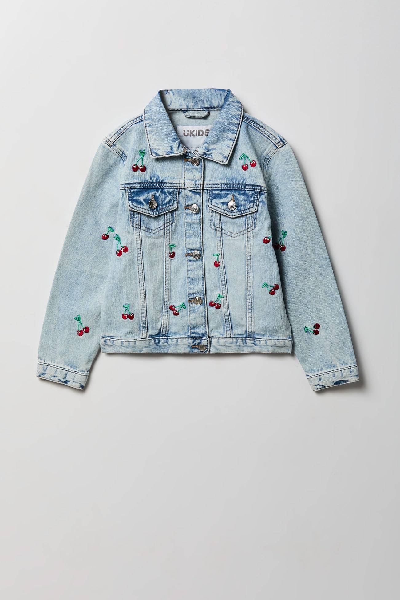 Girls Graphic Denim Jacket
