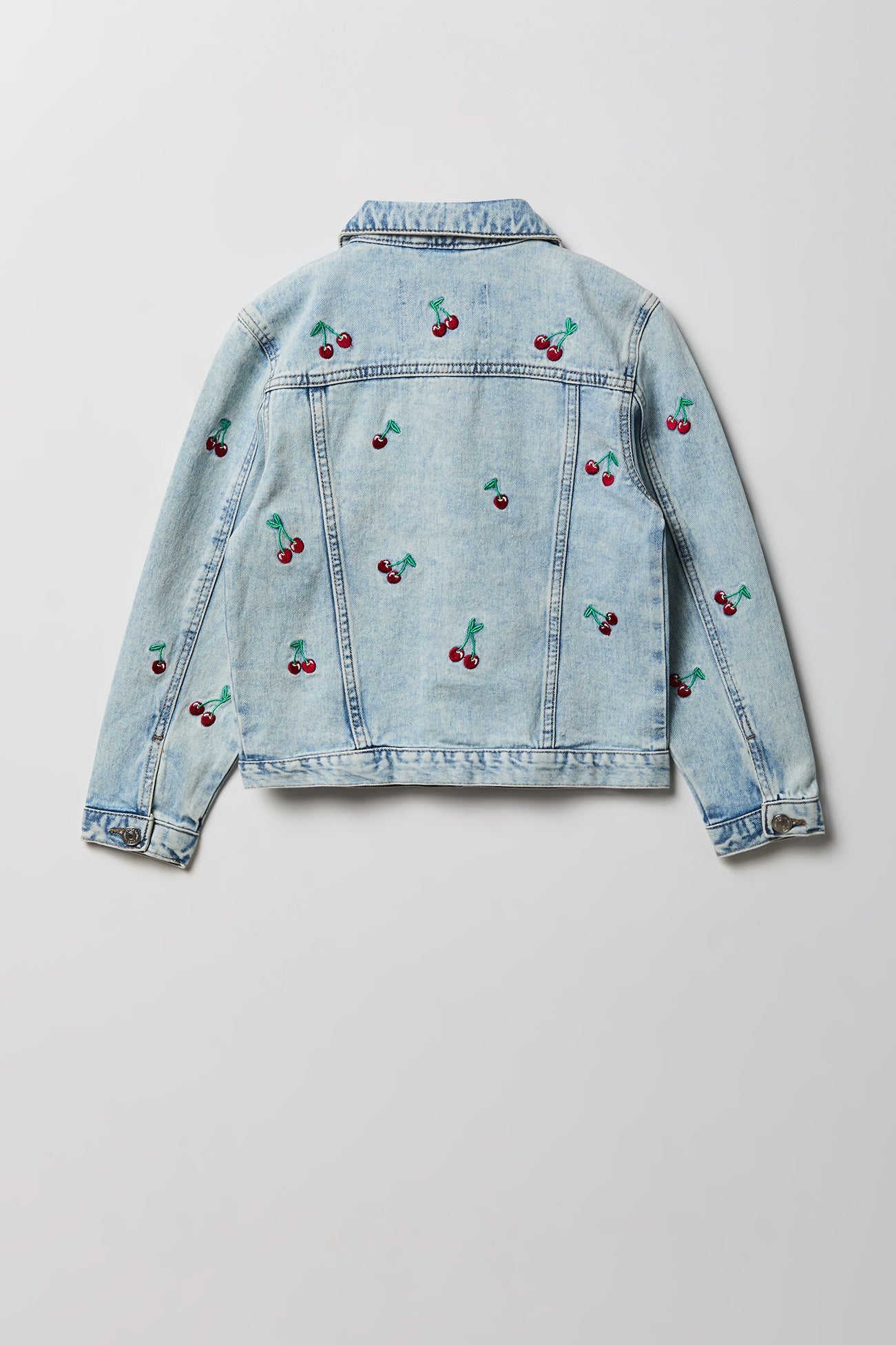 Girls Graphic Denim Jacket