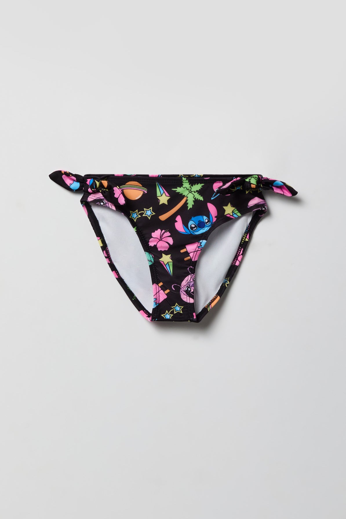 Girls Stitch & Angel Print 2 Piece Swimsuit
