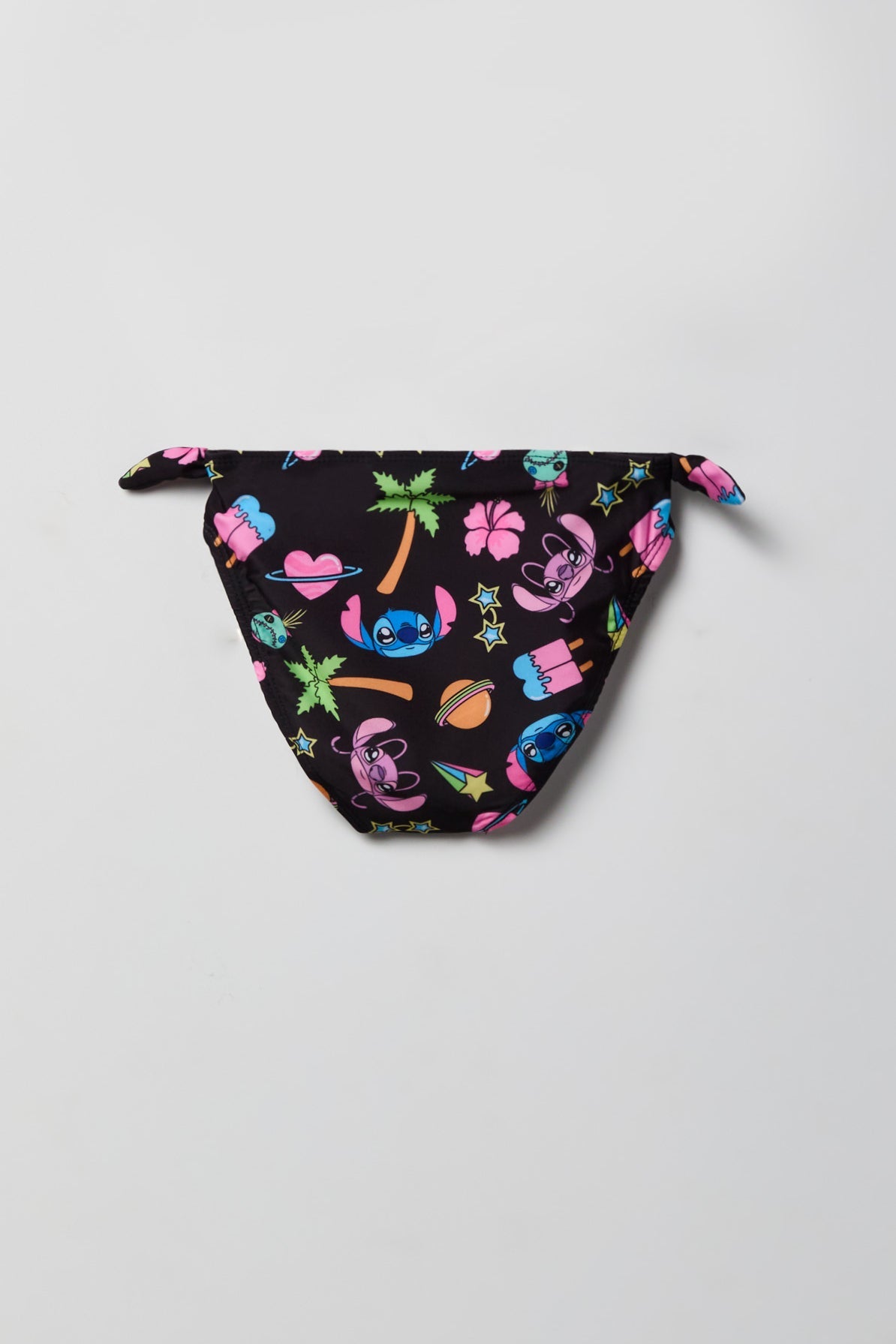 Girls Stitch & Angel Print 2 Piece Swimsuit