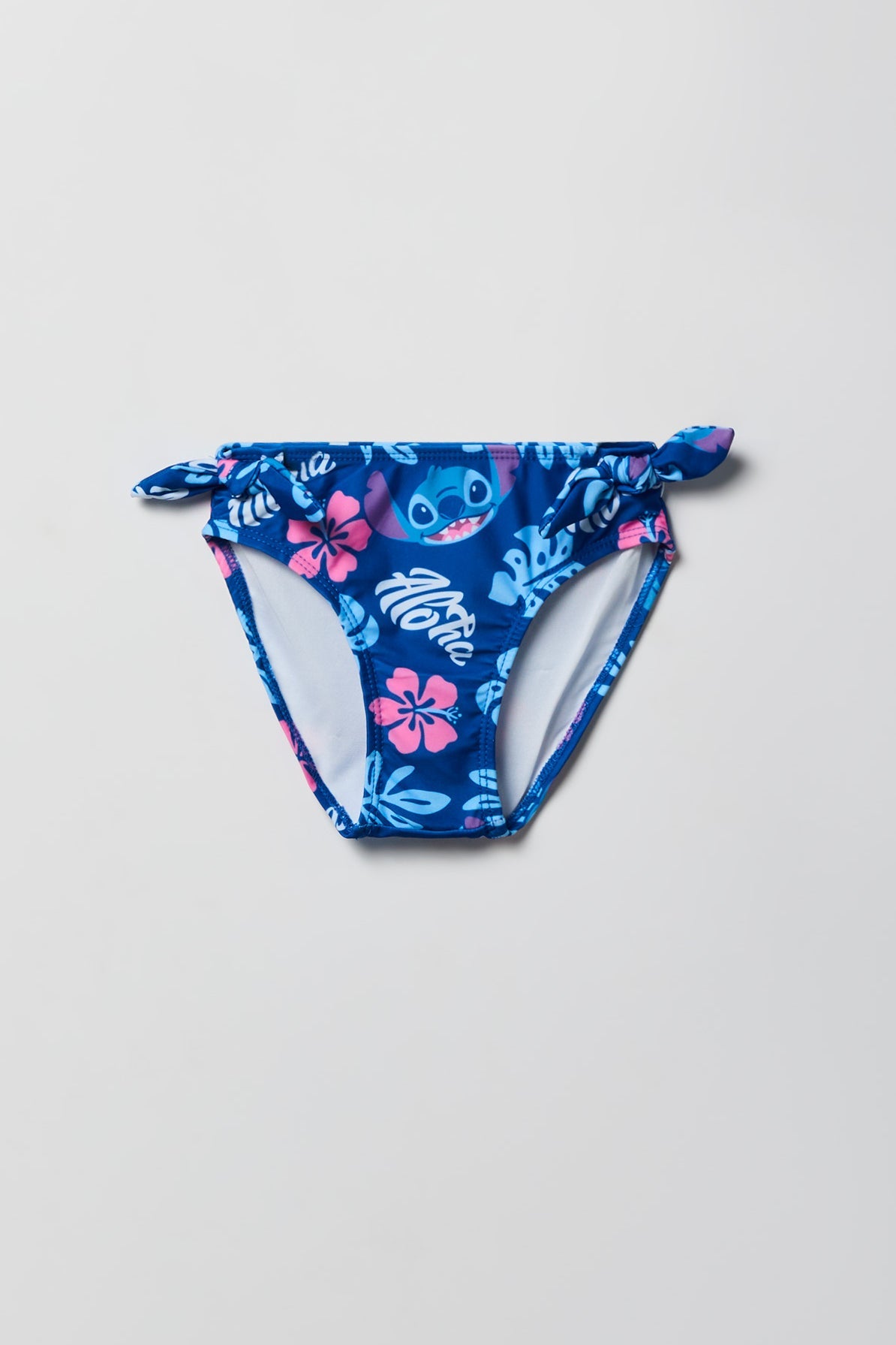 Girls Stitch & Angel Print 2 Piece Swimsuit
