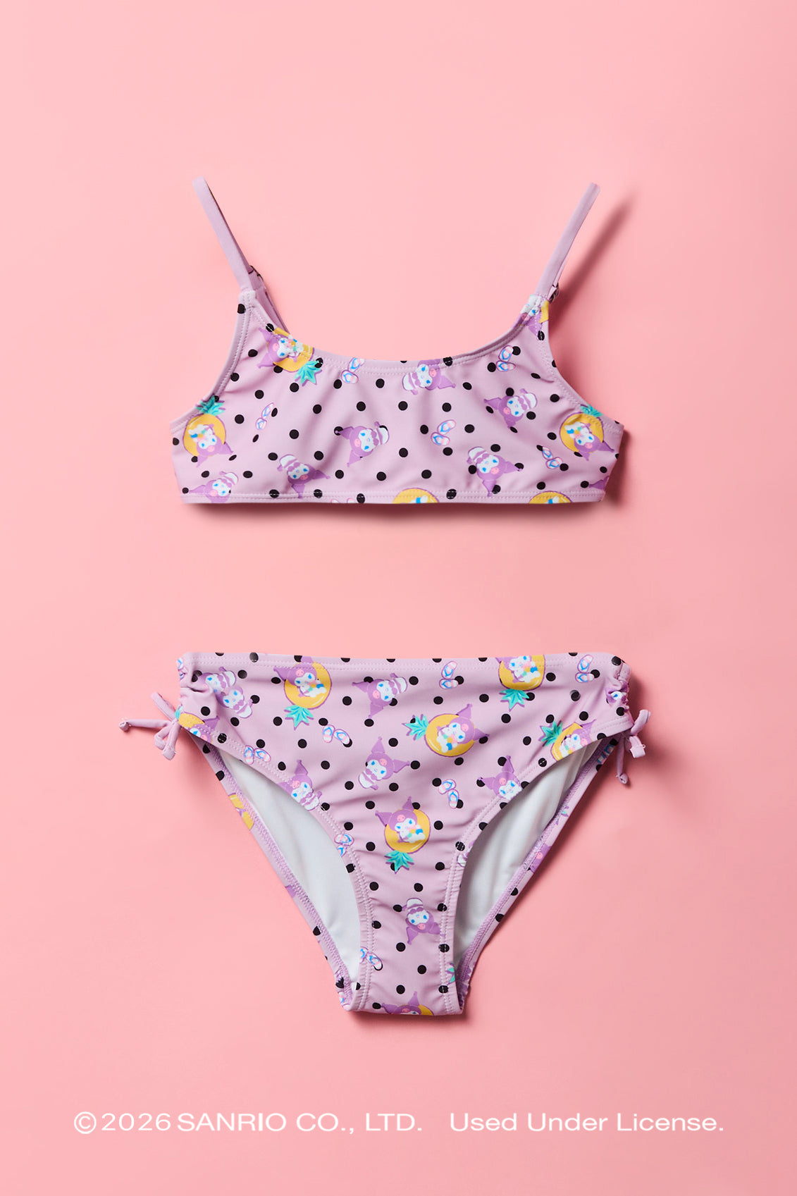 Kuromi™ Girls Printed Swimsuit Set
