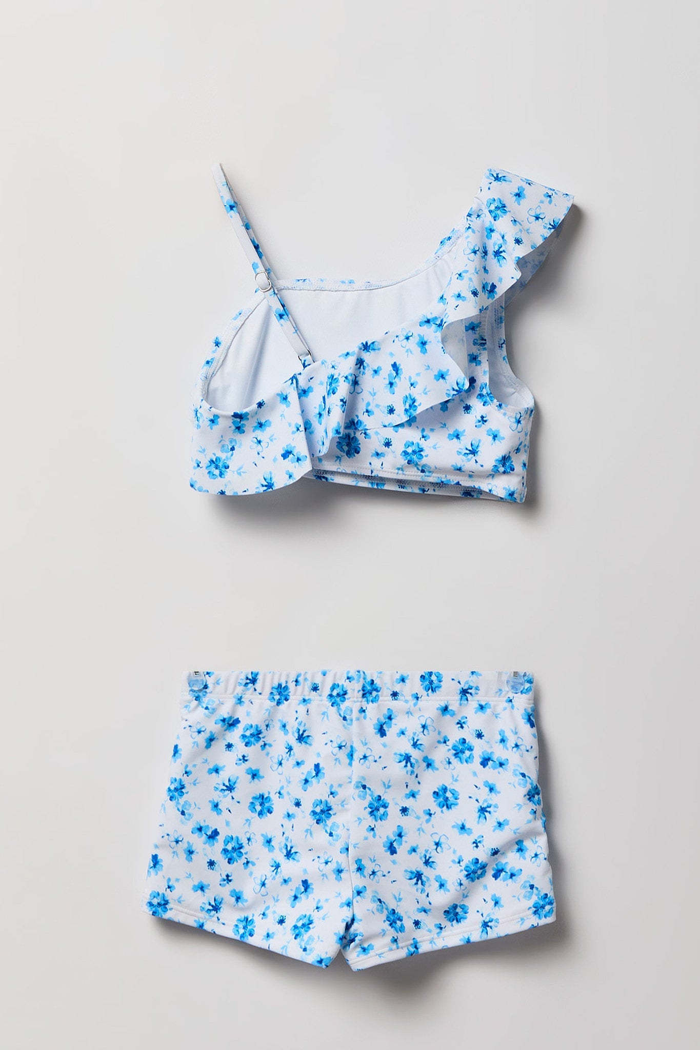 Girls One Shoulder Top & Short Swim Set