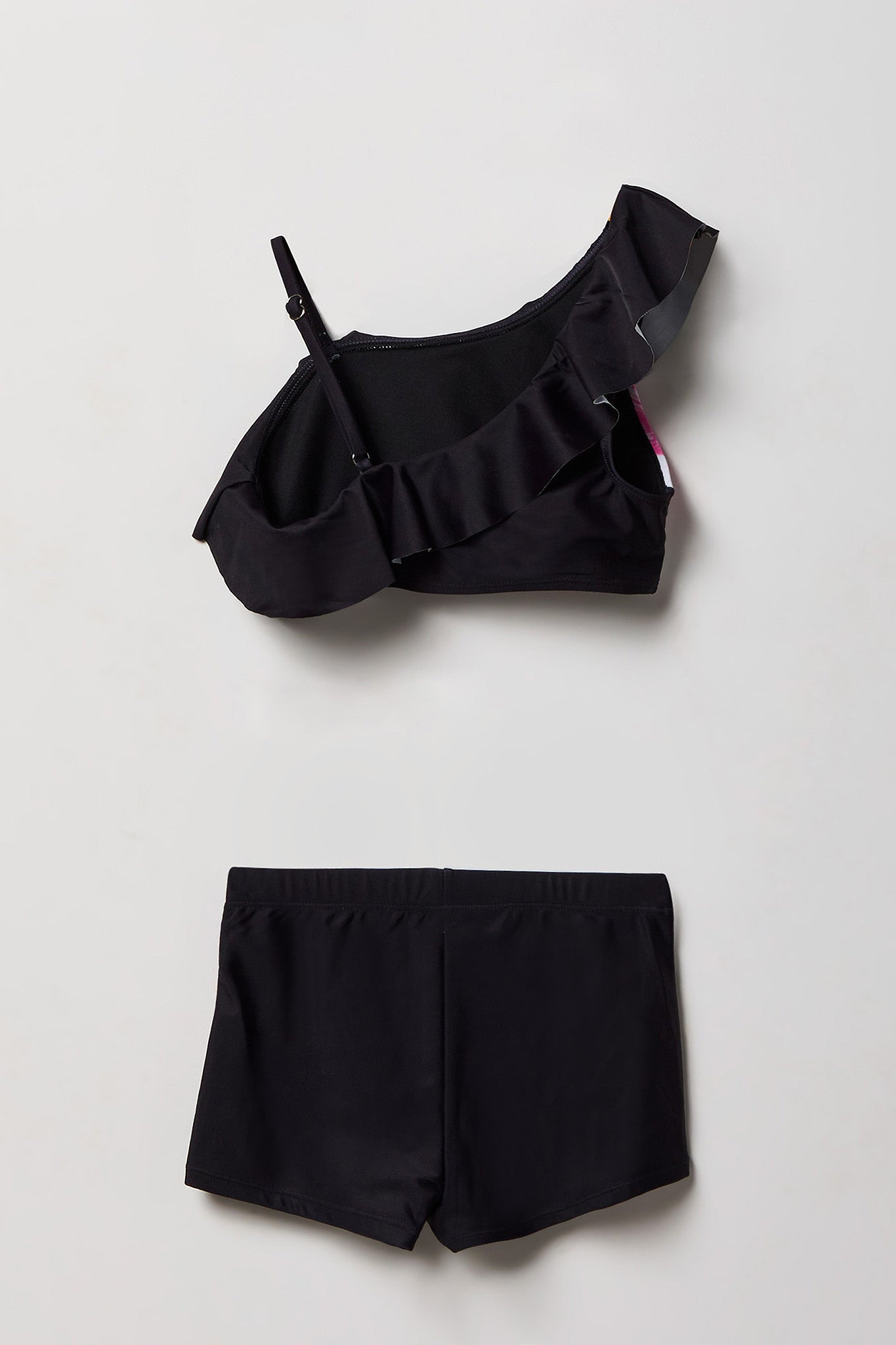 Girls One Shoulder Top & Short Swim Set