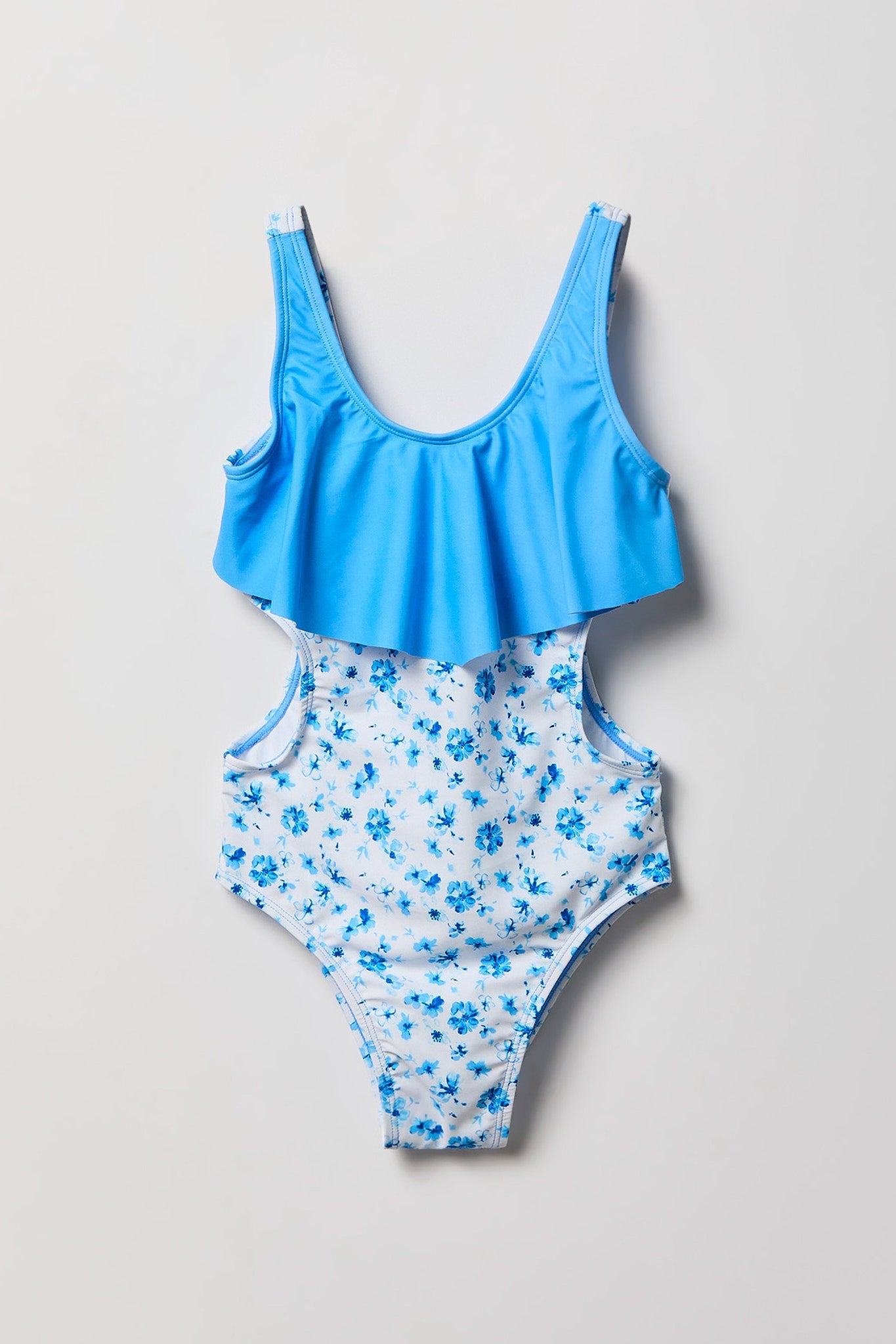 Girls Flounce One Piece Swimsuit