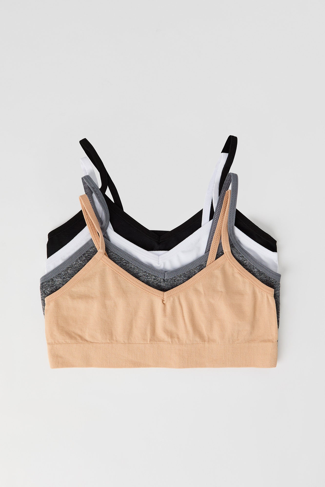 Girls Seamless Non-Padded Bralette (4 Pack)