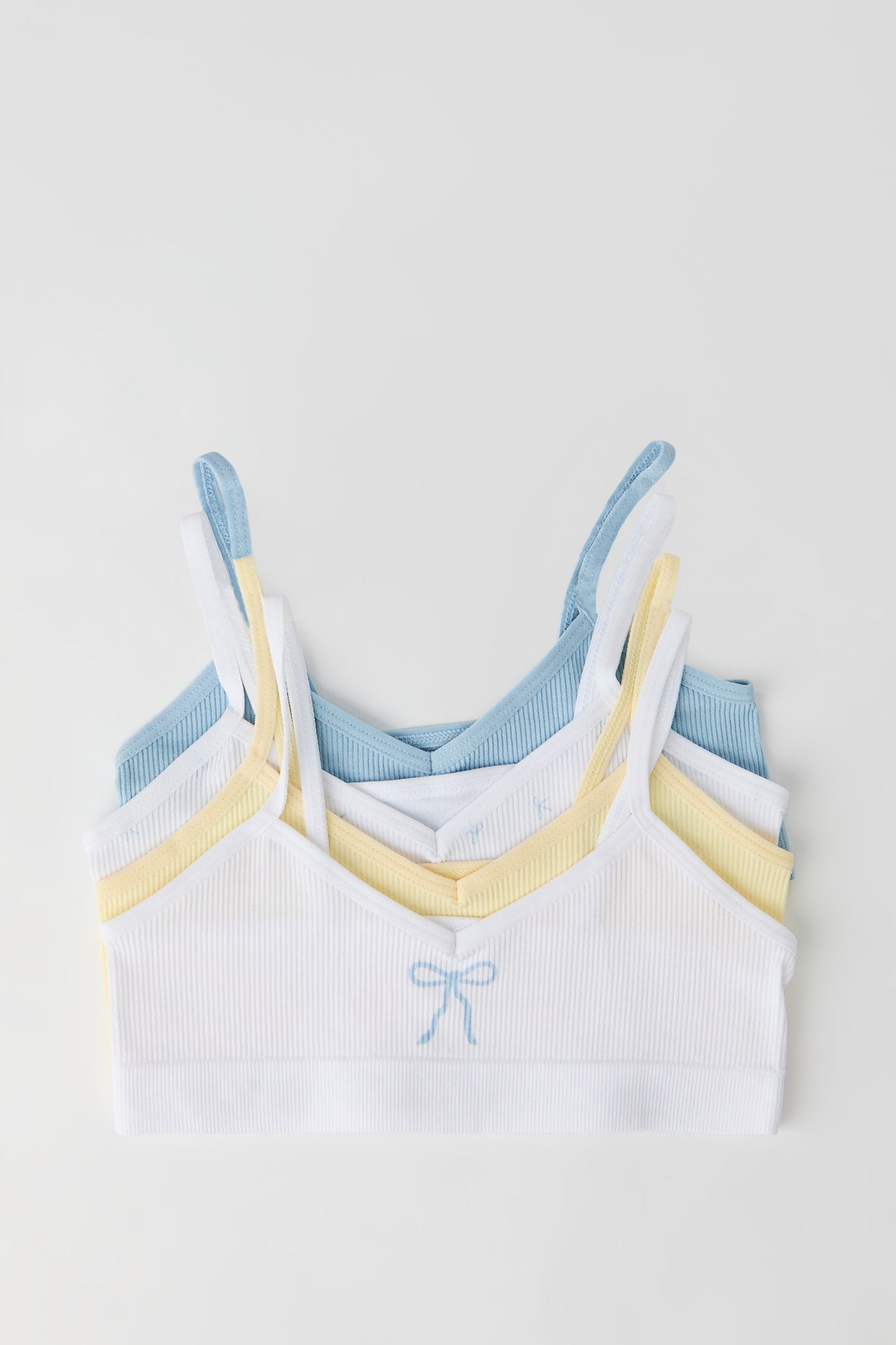 Girls Seamless Ribbed Bralette (4 Pack)