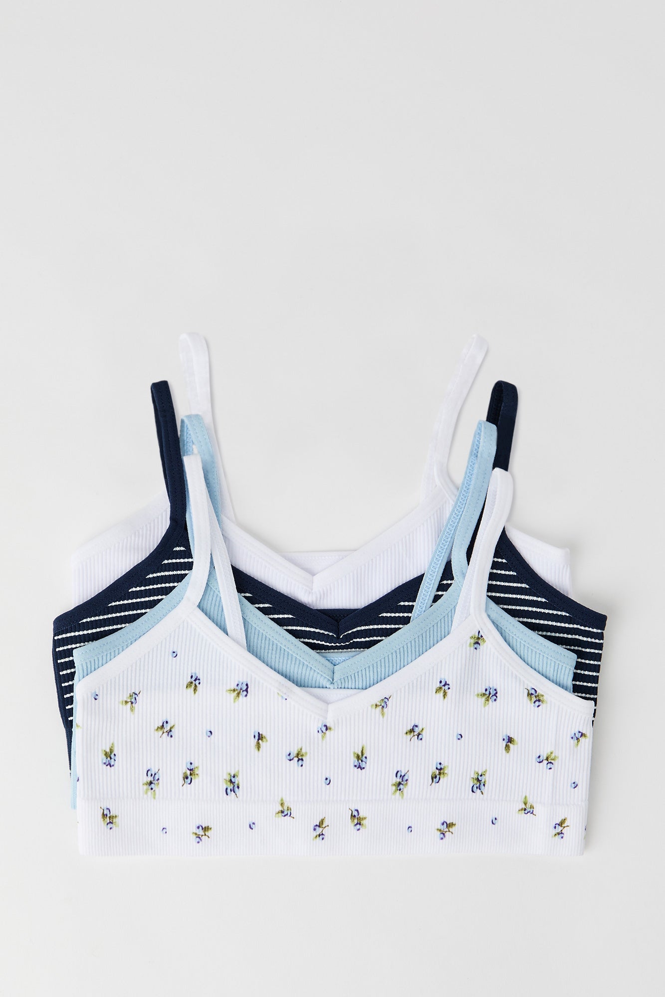 Girls Seamless Ribbed Bralette (4 Pack)