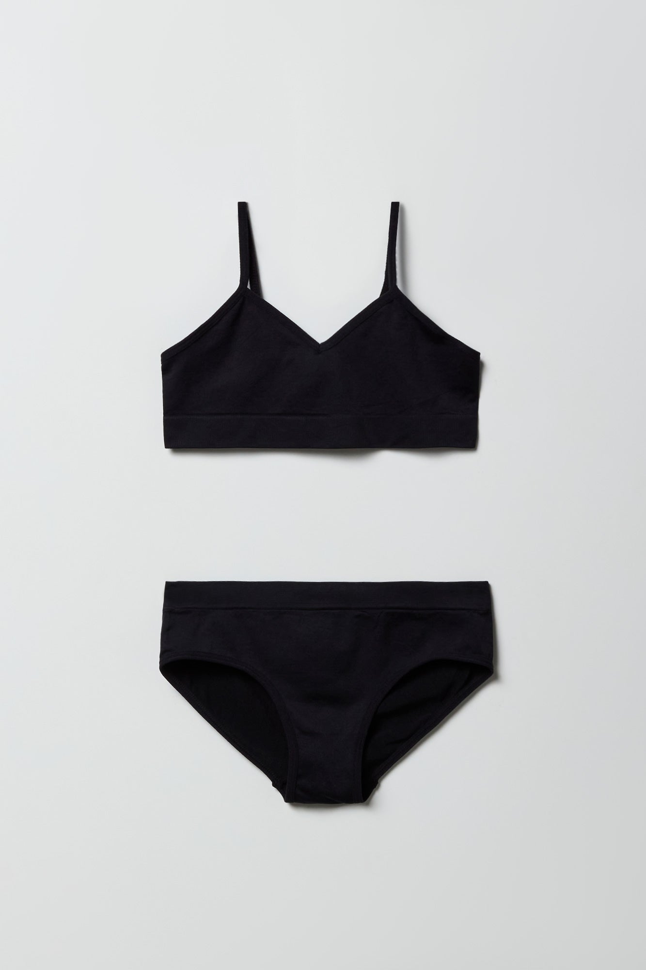 Girls Seamless Cami Bra & Brief Set