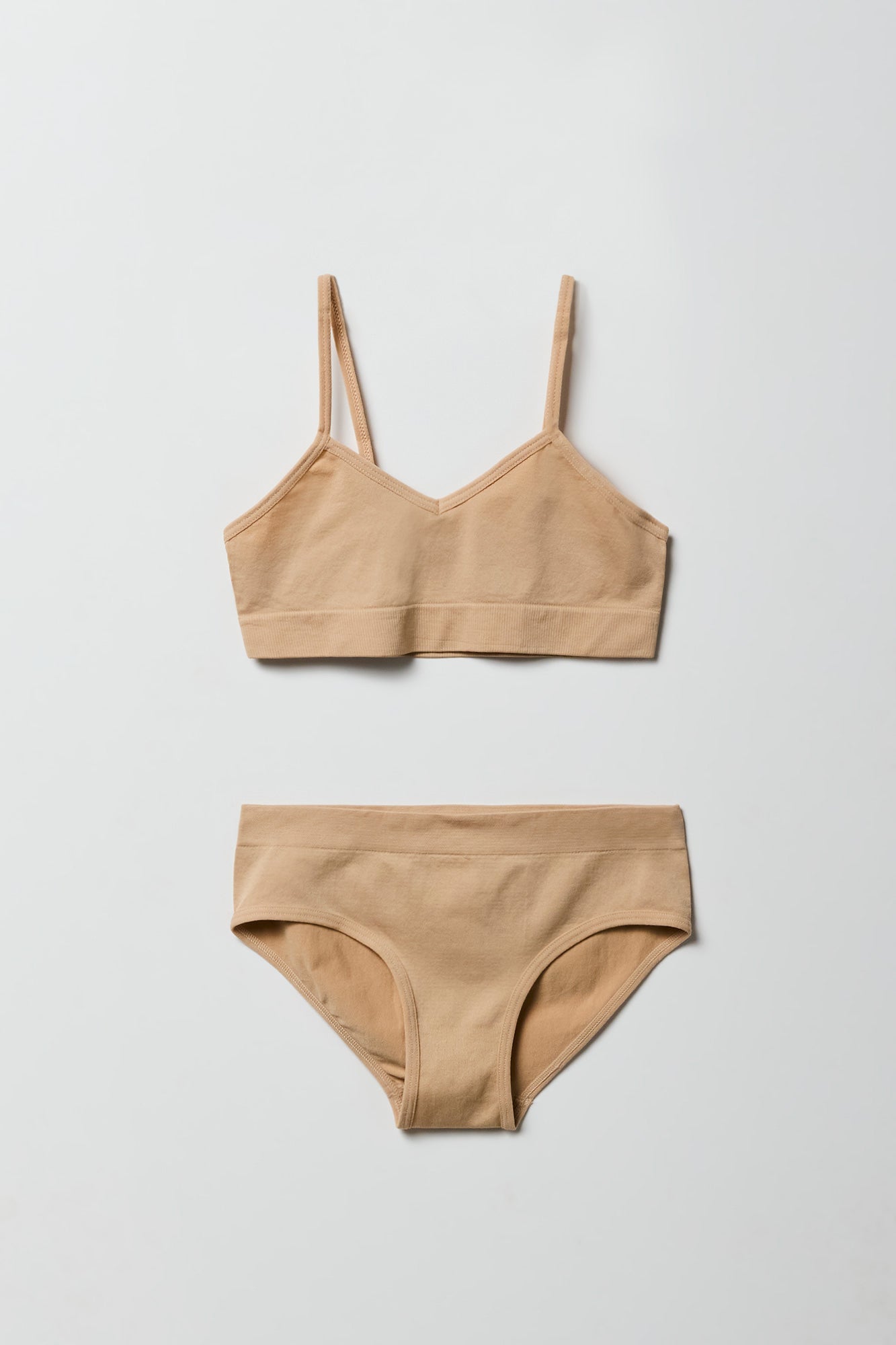 Girls Seamless Cami Bra & Brief Set