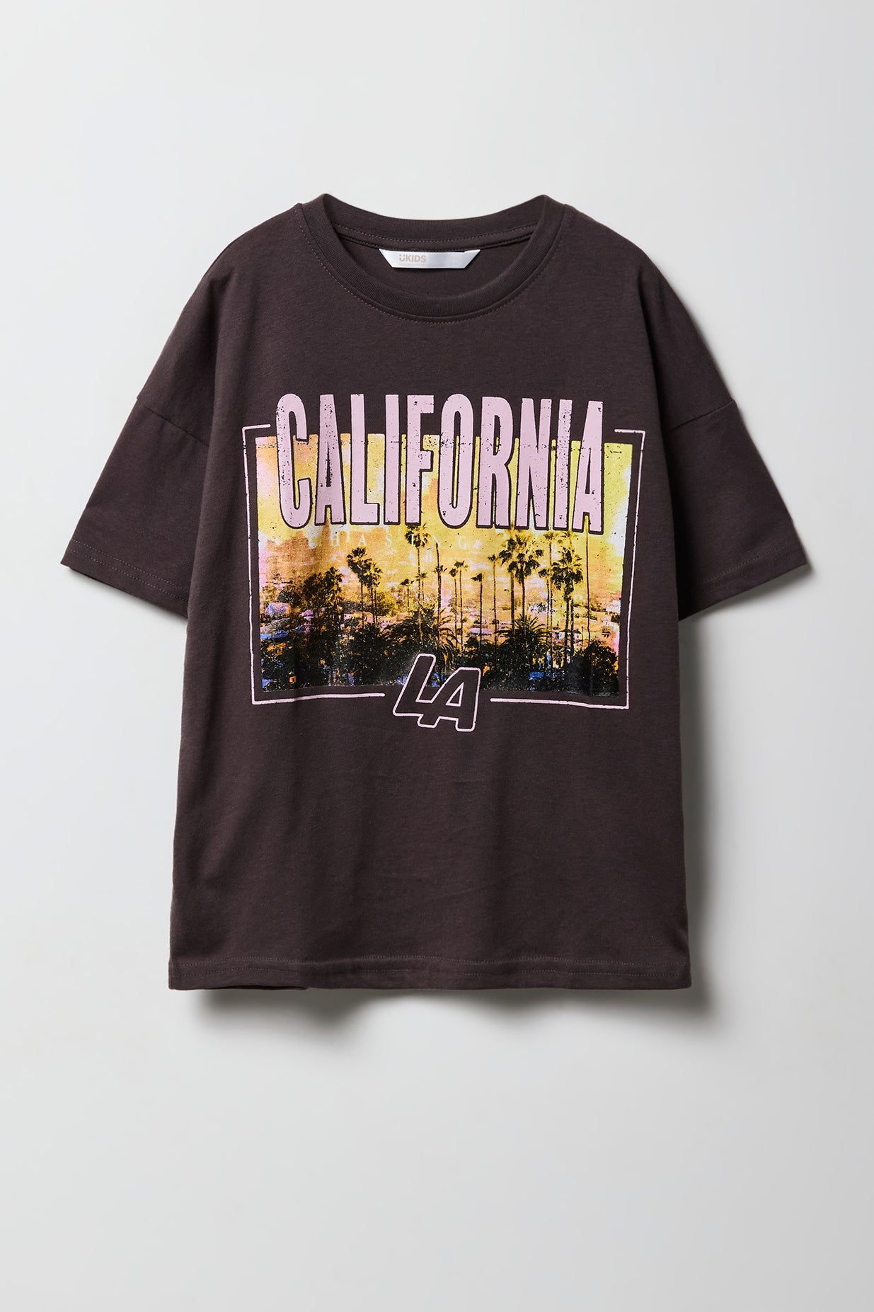 Kids Luxe Heavy Cotton Destination Graphic Oversized T-Shirt