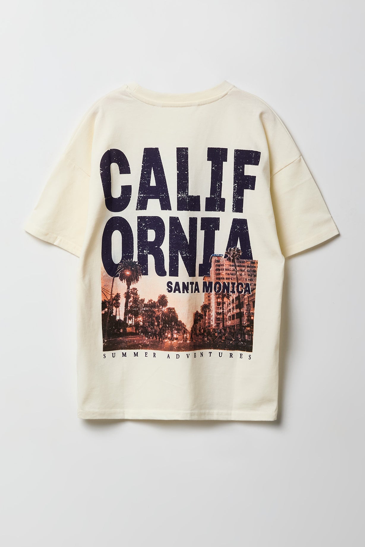 Kids Luxe Heavy Cotton Destination Graphic Oversized T-Shirt
