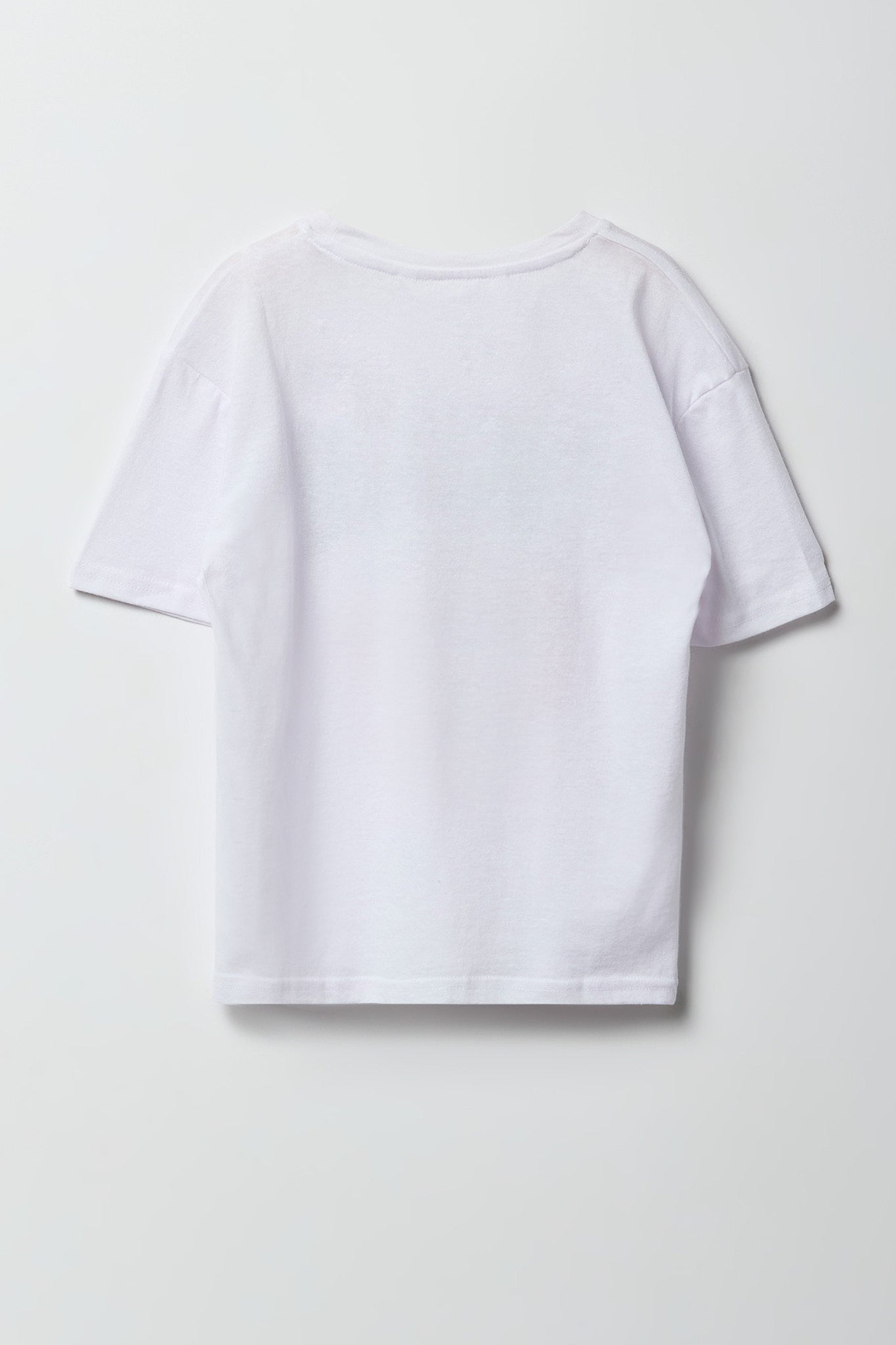 Girls Luxe Heavy Cotton New York Flock Print T-Shirt