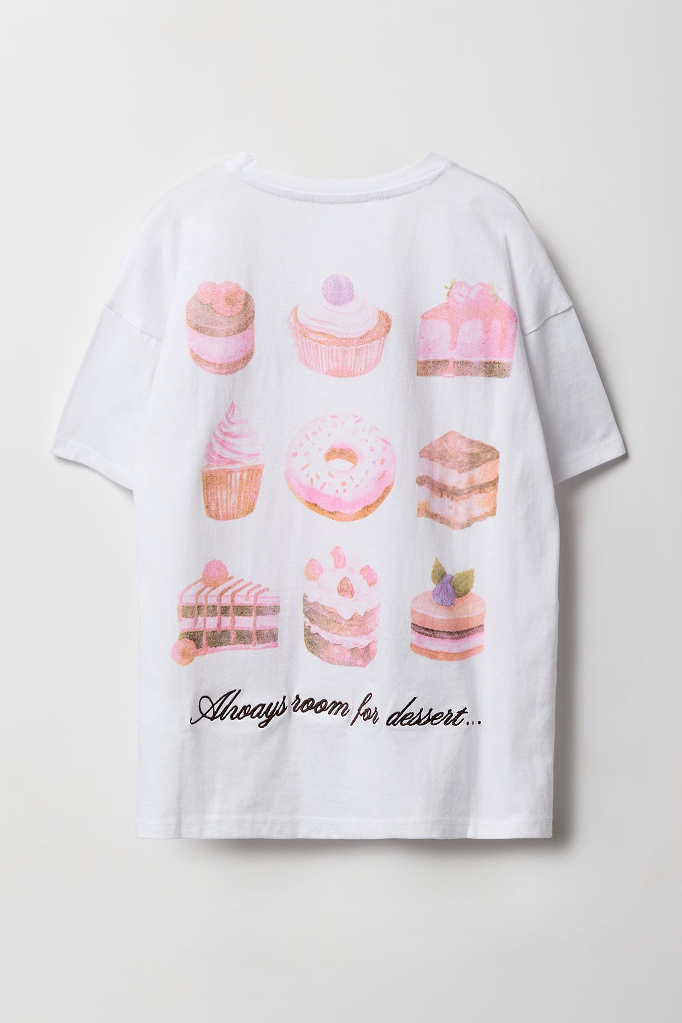 Girls Luxe Heavy Cotton Embroidered Oversized T-Shirt