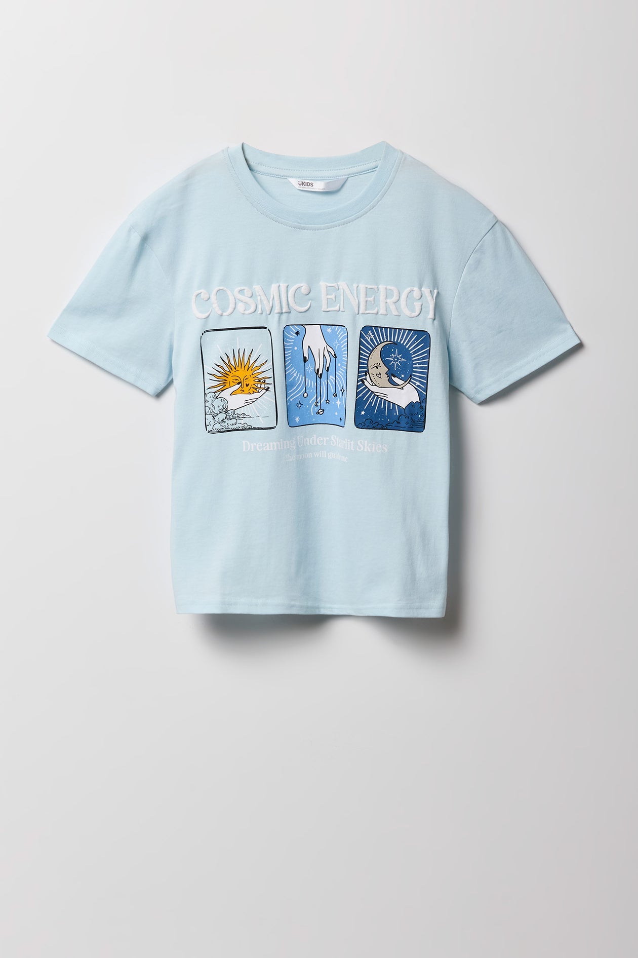 Girls Luxe Heavy Cotton Mystic Puff Print T-Shirt