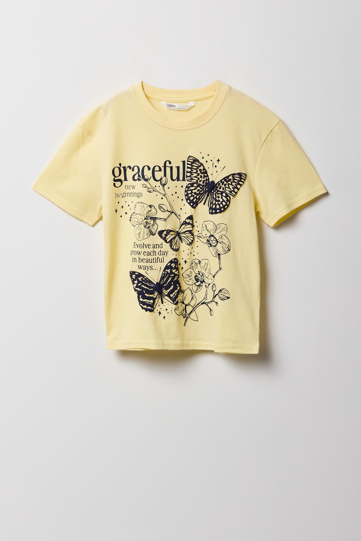 Girls Luxe Heavy Cotton Mystic Puff Print T-Shirt