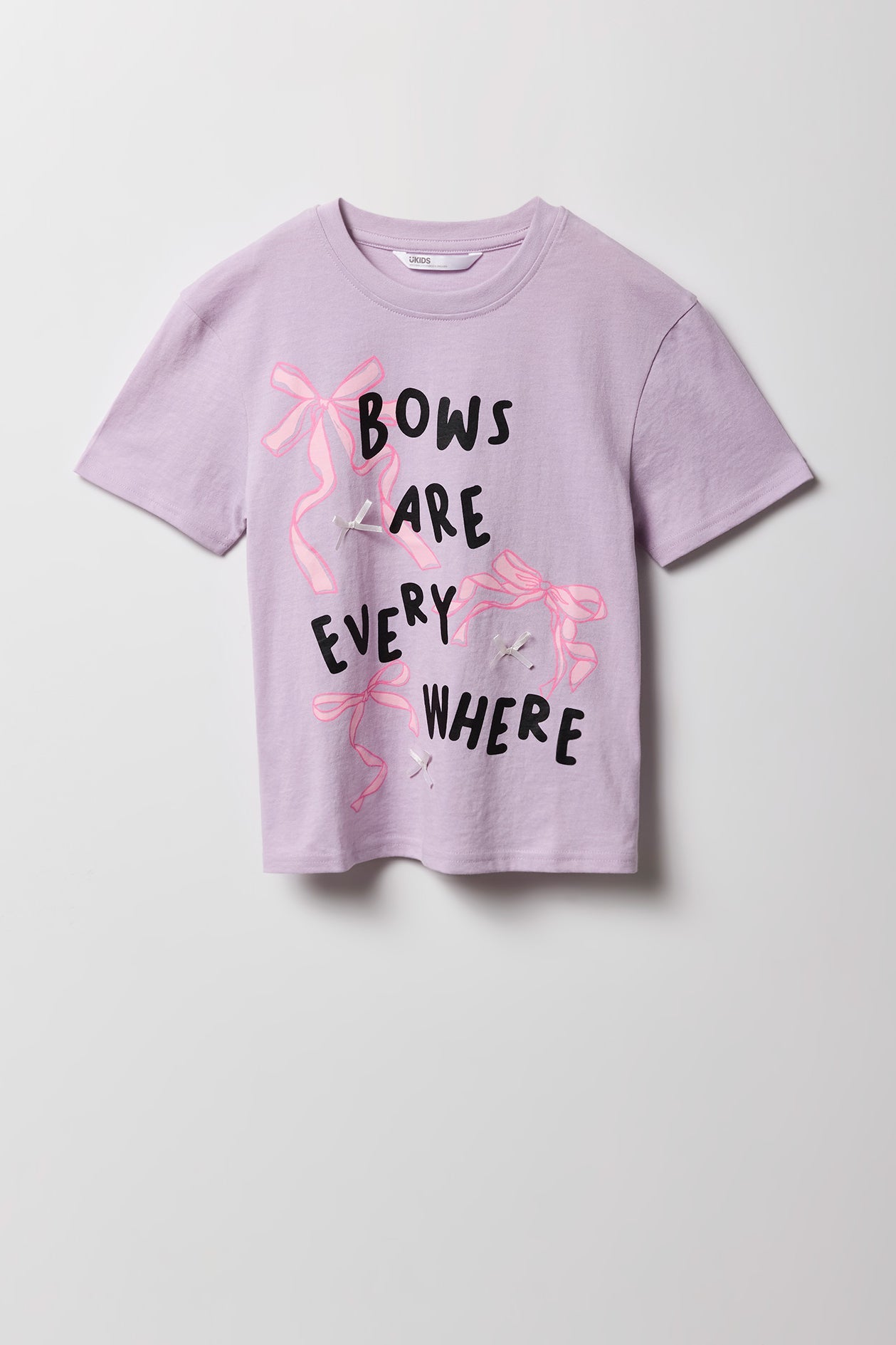 Girls Luxe Heavy Cotton Puff Print T-Shirt