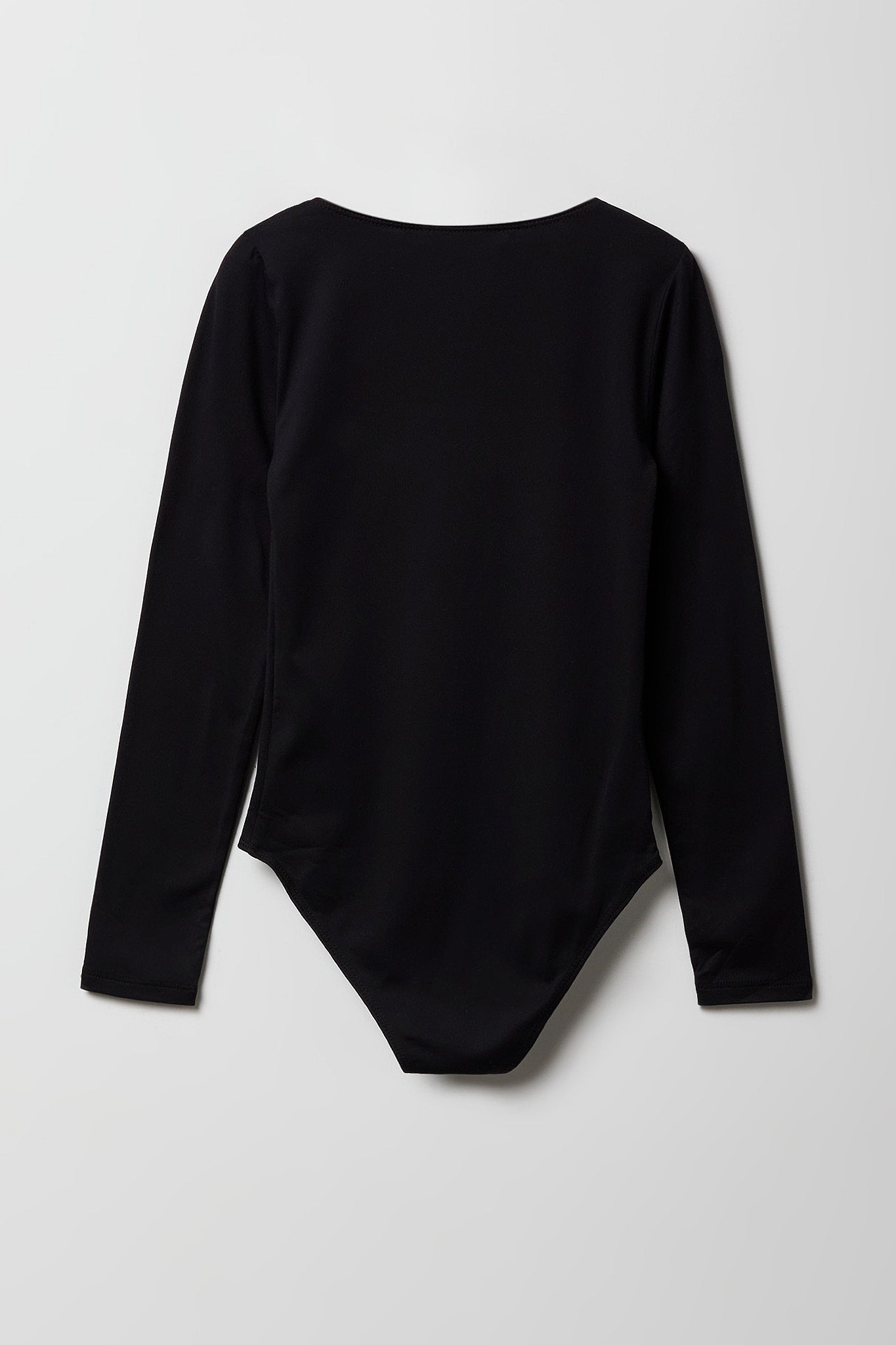 Girls Square Neck Long Sleeve Bodysuit