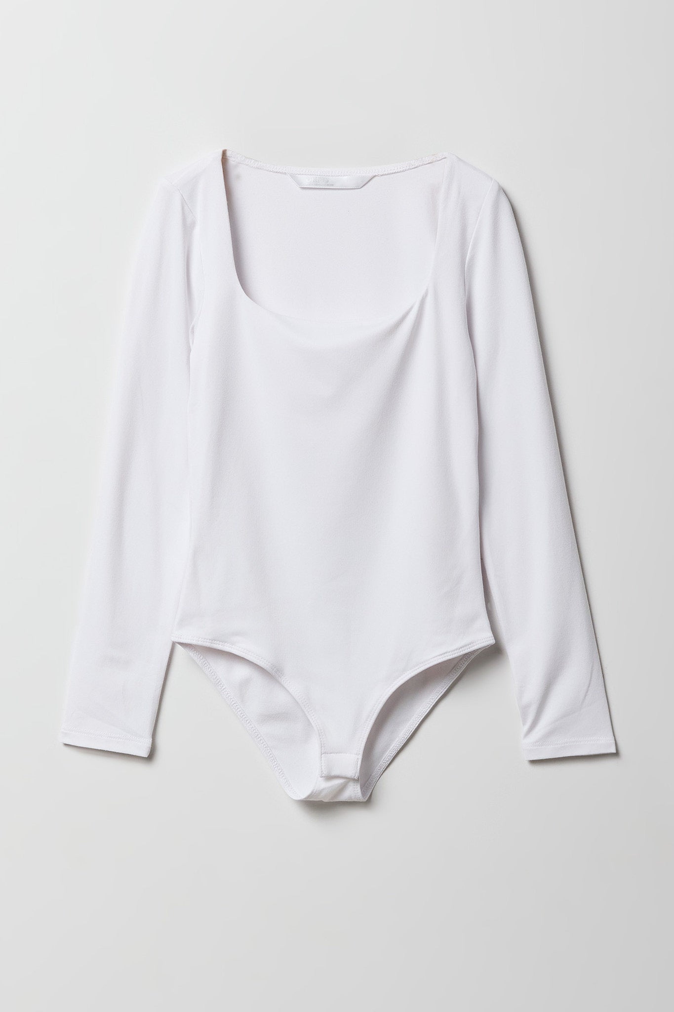 Girls Square Neck Long Sleeve Bodysuit