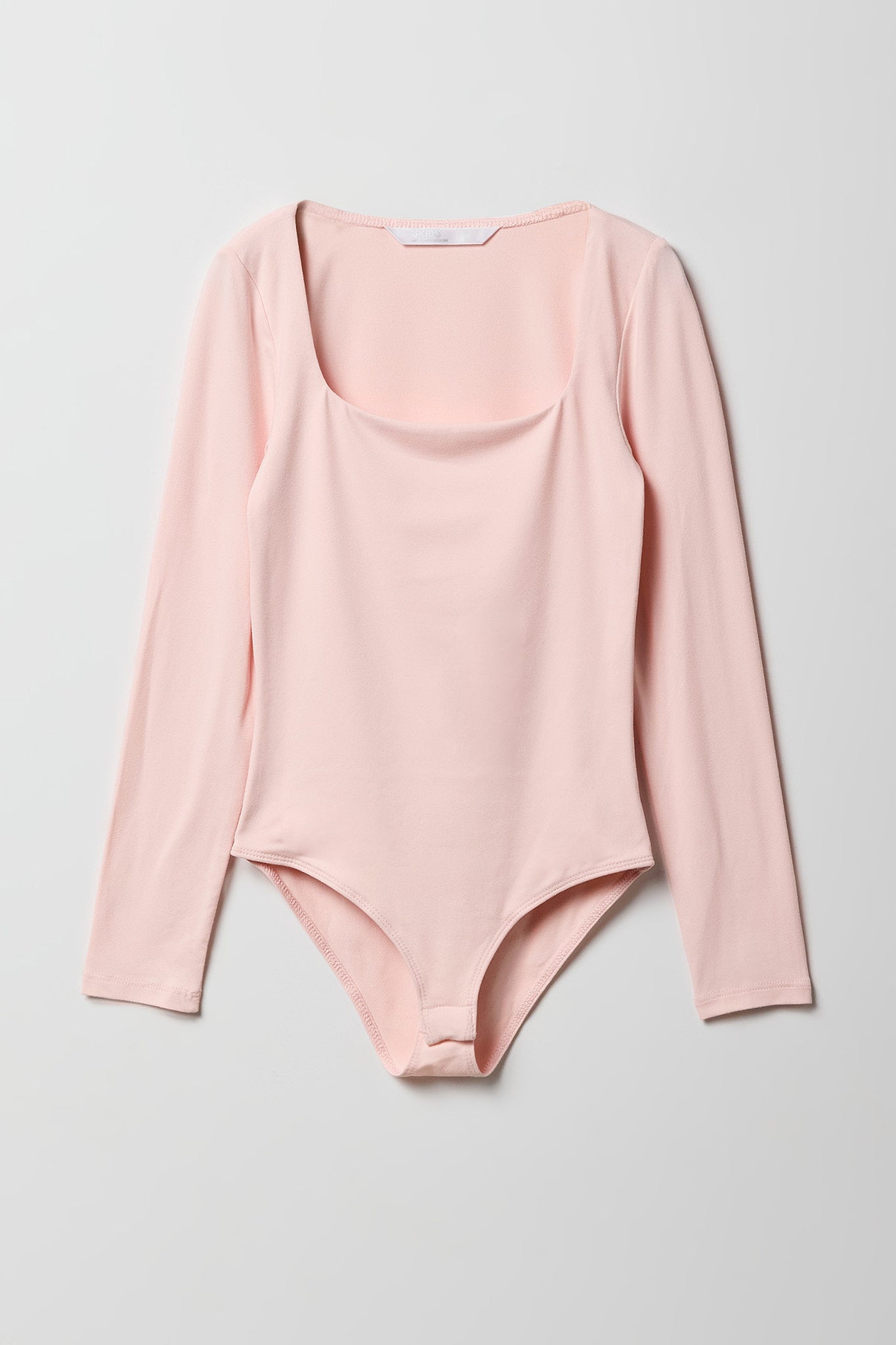 Girls Square Neck Long Sleeve Bodysuit