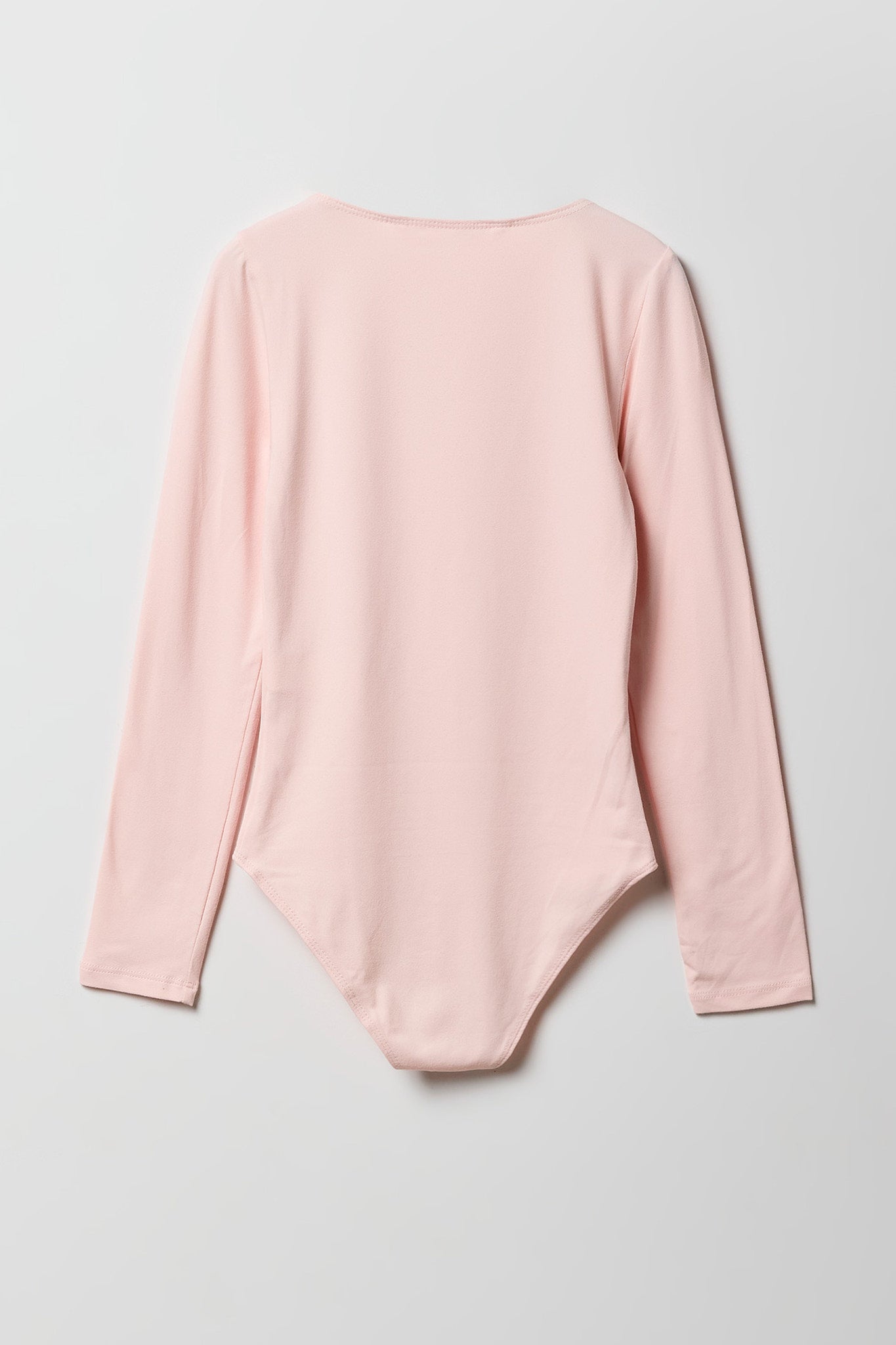 Girls Square Neck Long Sleeve Bodysuit