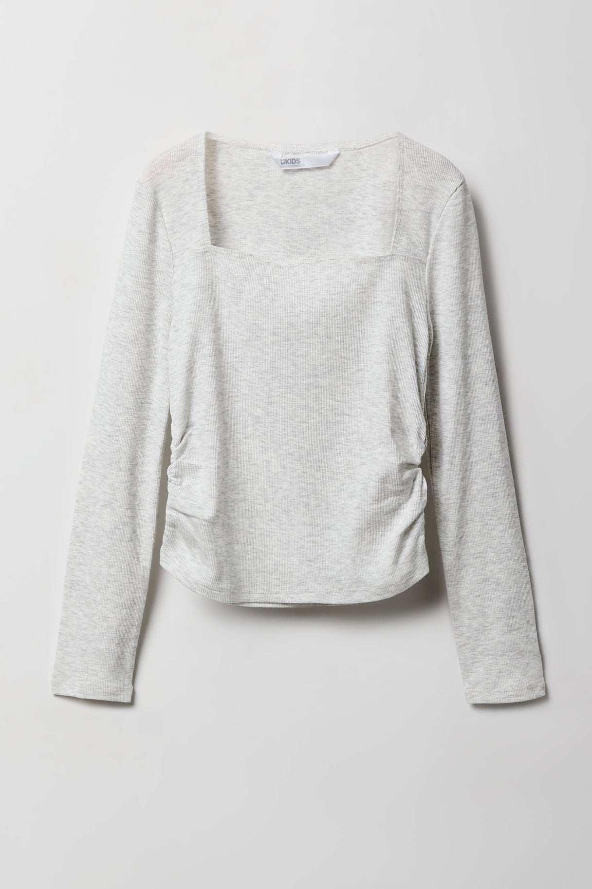 Girls Square Neck Long Sleeve Top