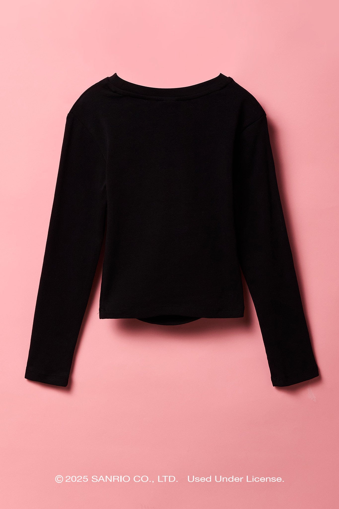 Hello Kitty® Girls Ribbed Cinched Long Sleeve Top