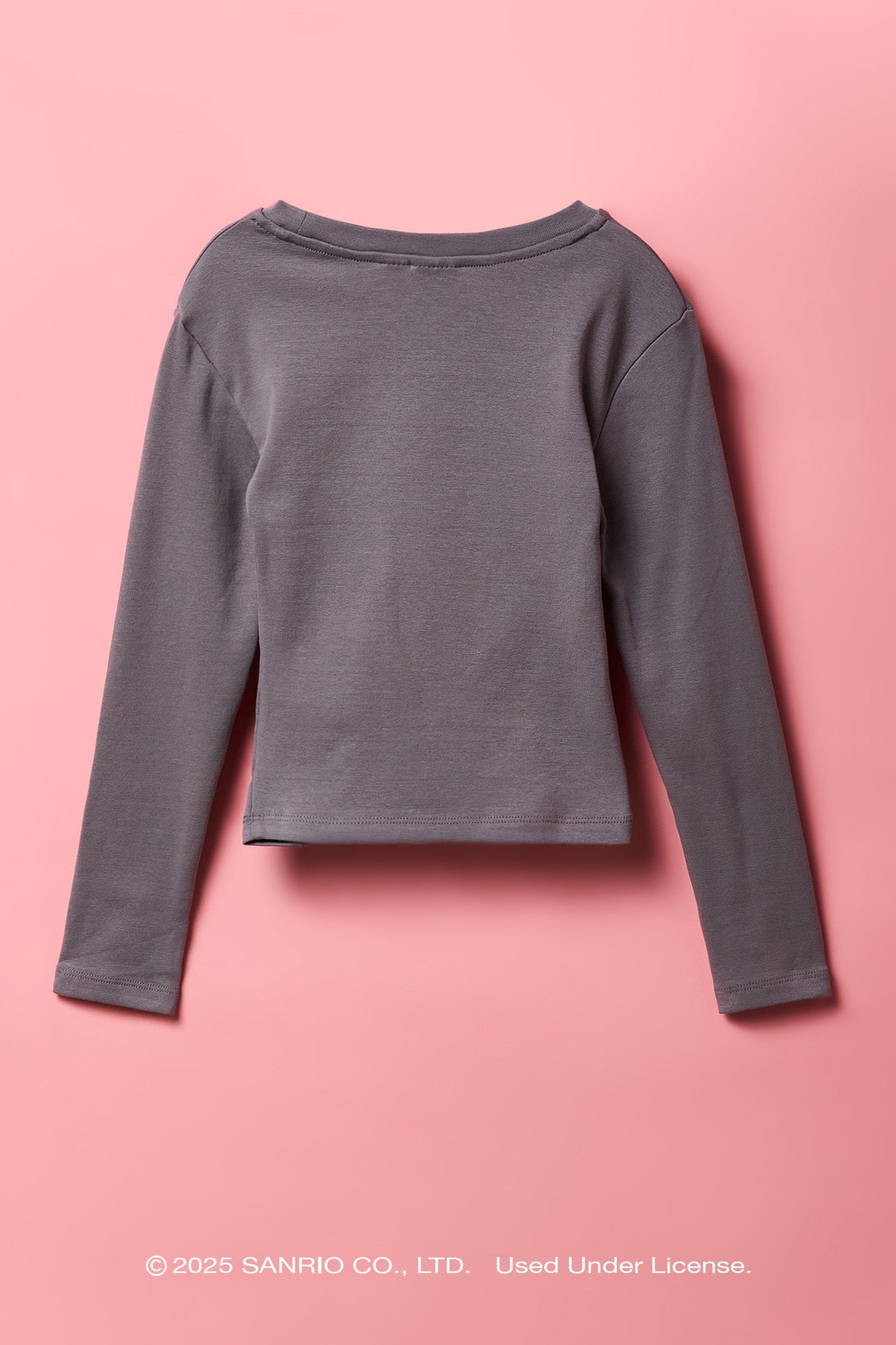 Kuromi™ Girls Ribbed Cinched Long Sleeve Top