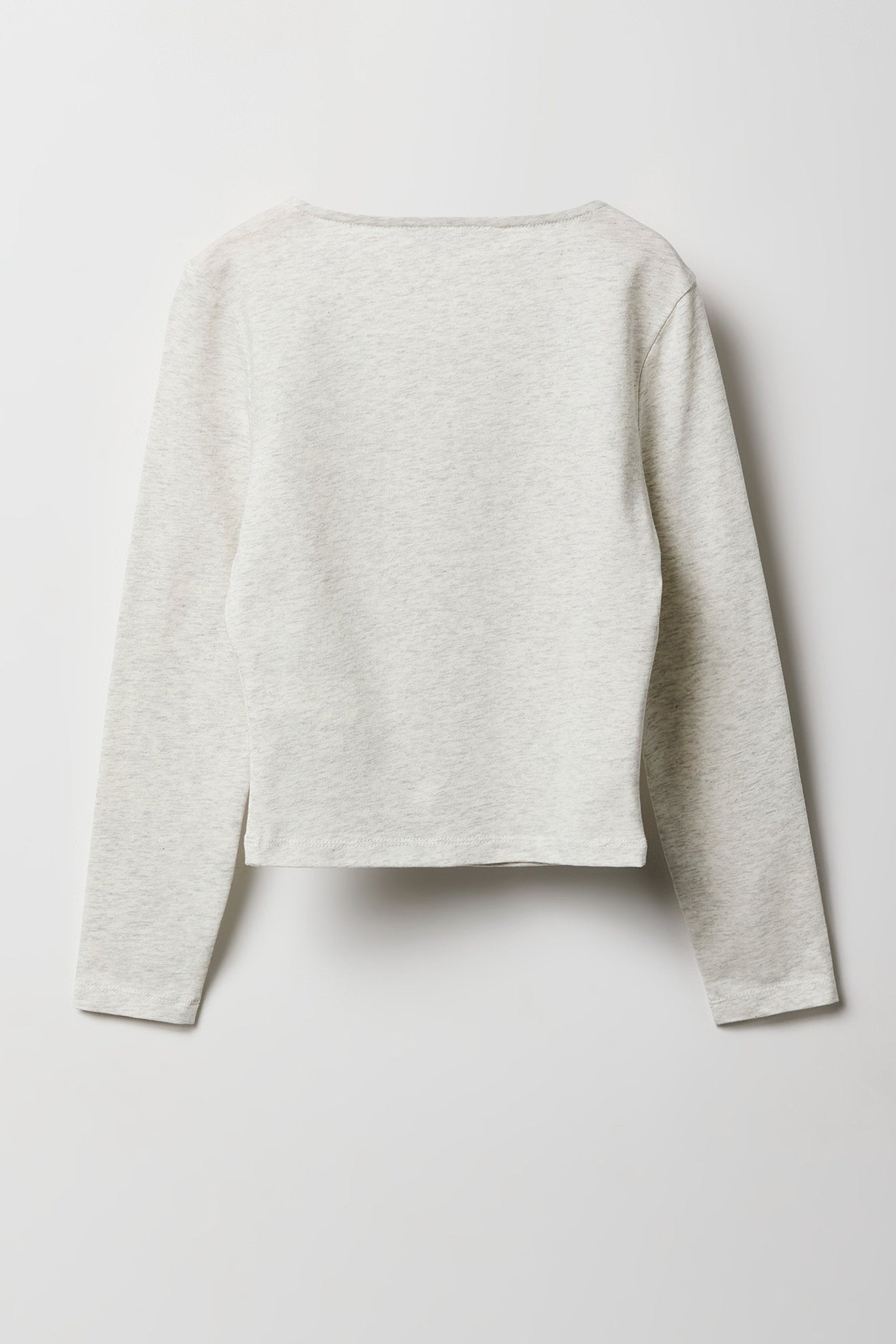 Girls Contour Square Neck Long Sleeve Top