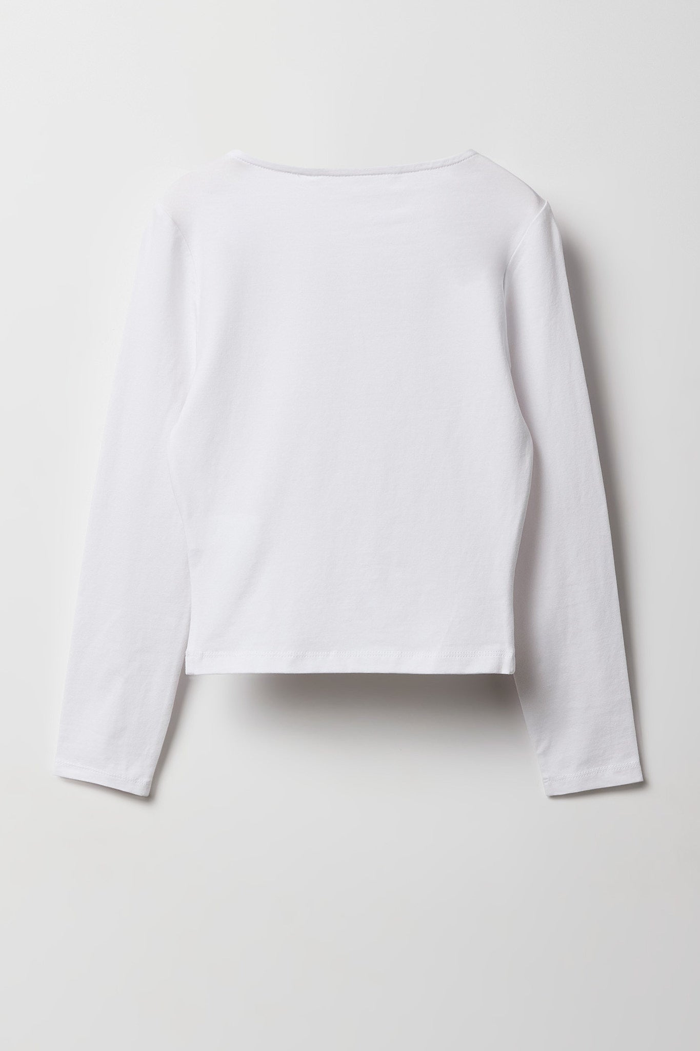 Girls Contour Square Neck Long Sleeve Top
