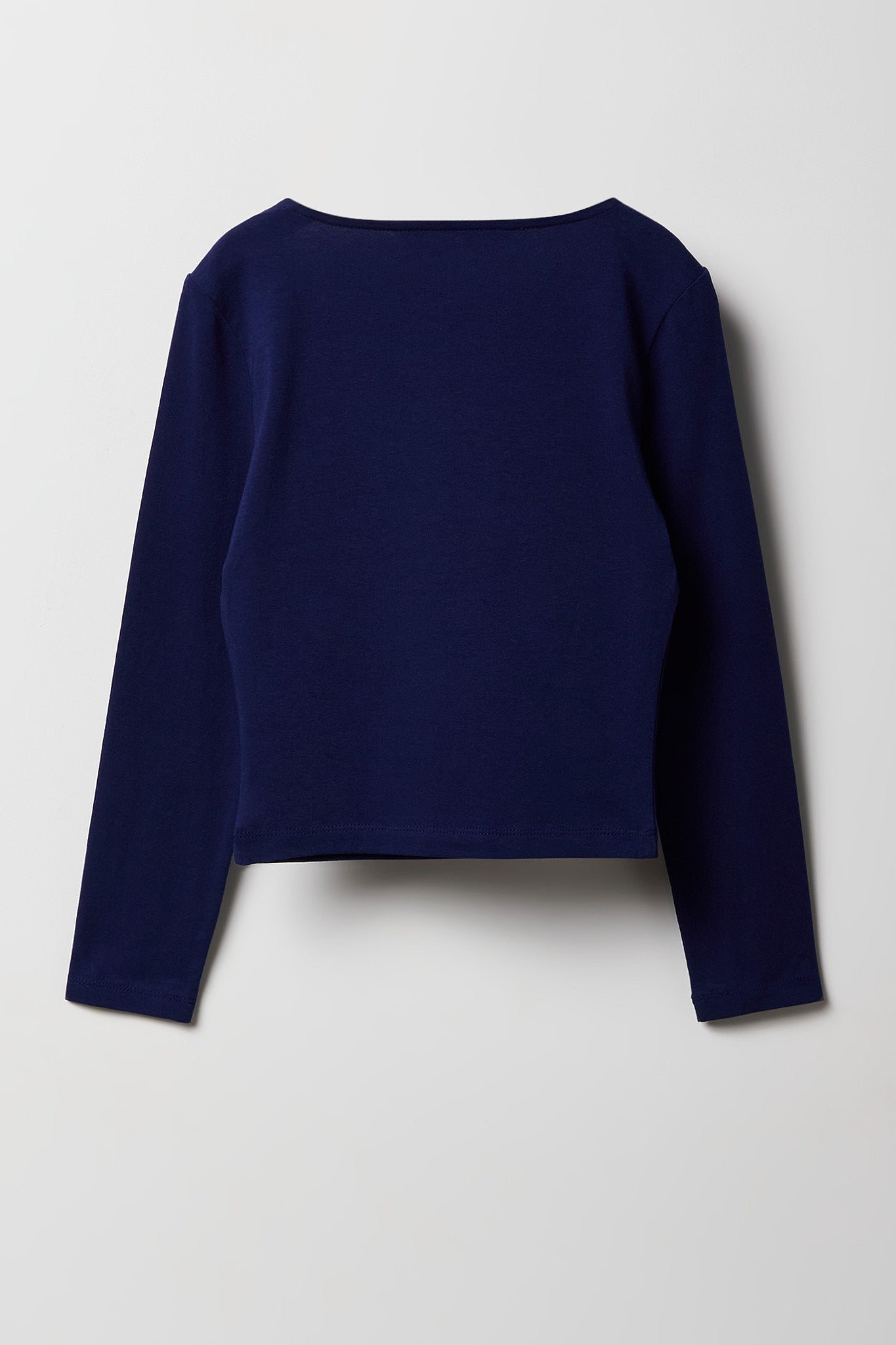 Girls Contour Square Neck Long Sleeve Top
