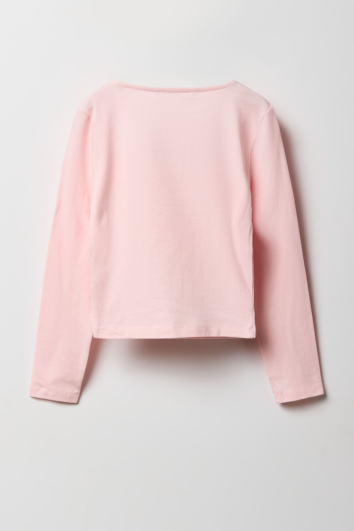 Girls Contour Square Neck Long Sleeve Top