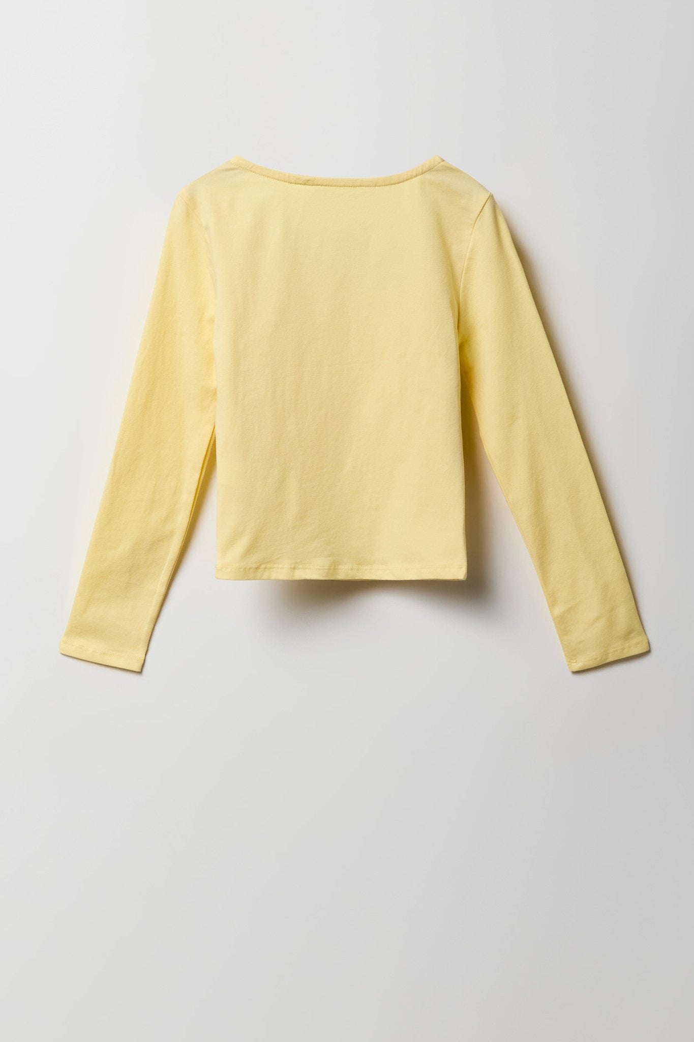 Girls Contour Square Neck Long Sleeve Top